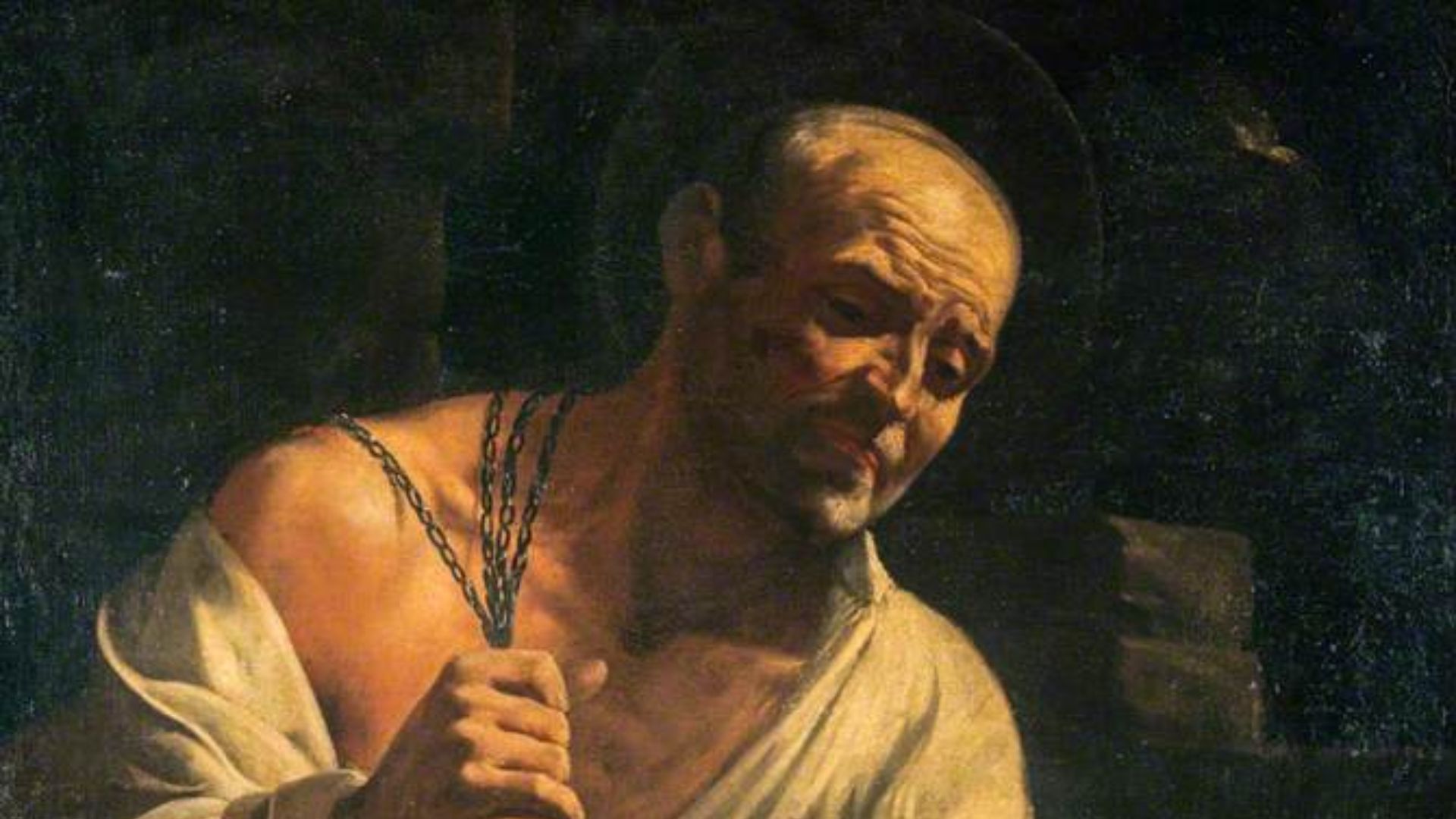 File:Italian School - A Hermit Saint Doing Penance - NG 812 ...