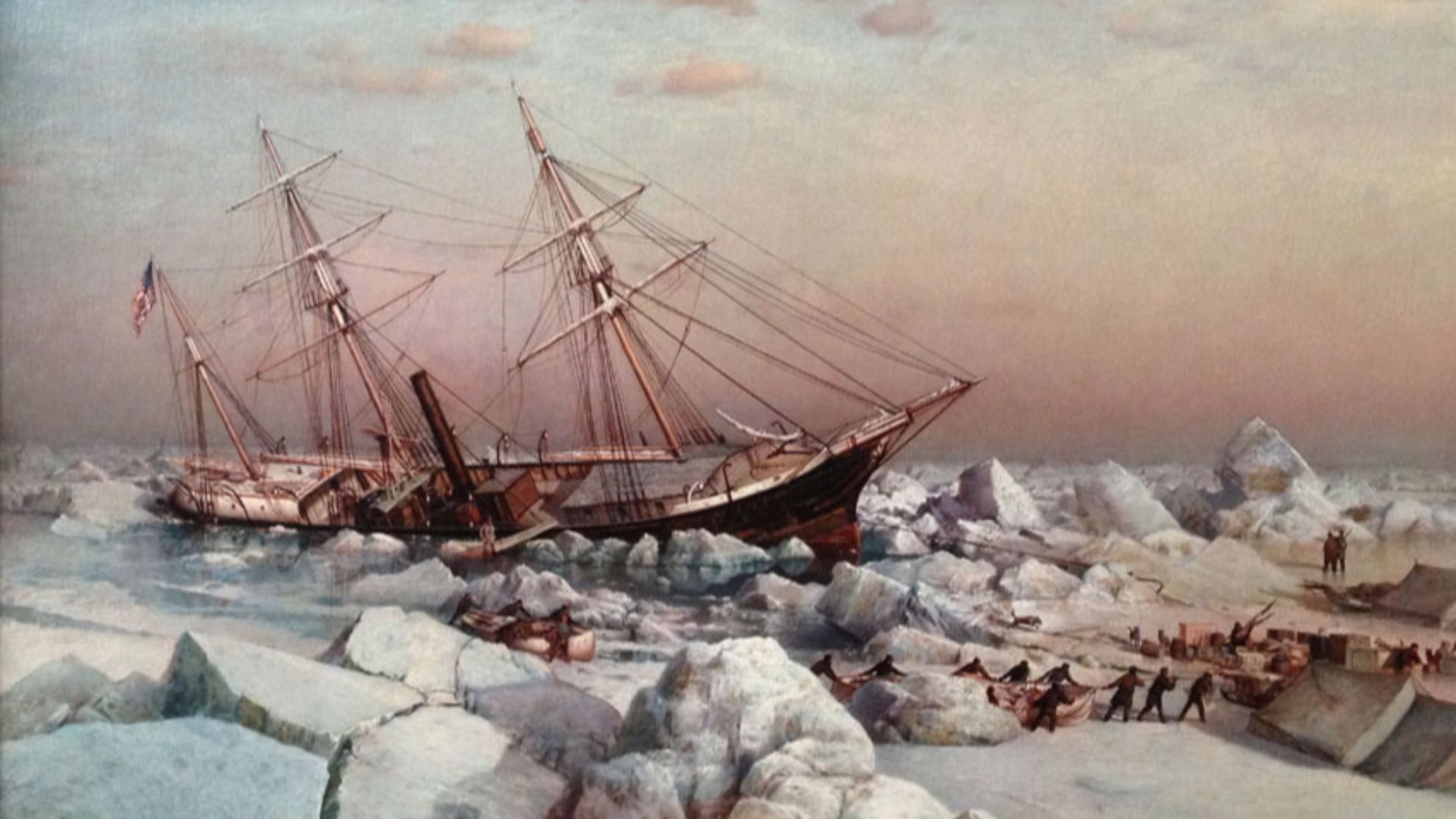 File:Abandoning the Arctic Exploration Ship Jeanette, by James Gale Tyler.jpg