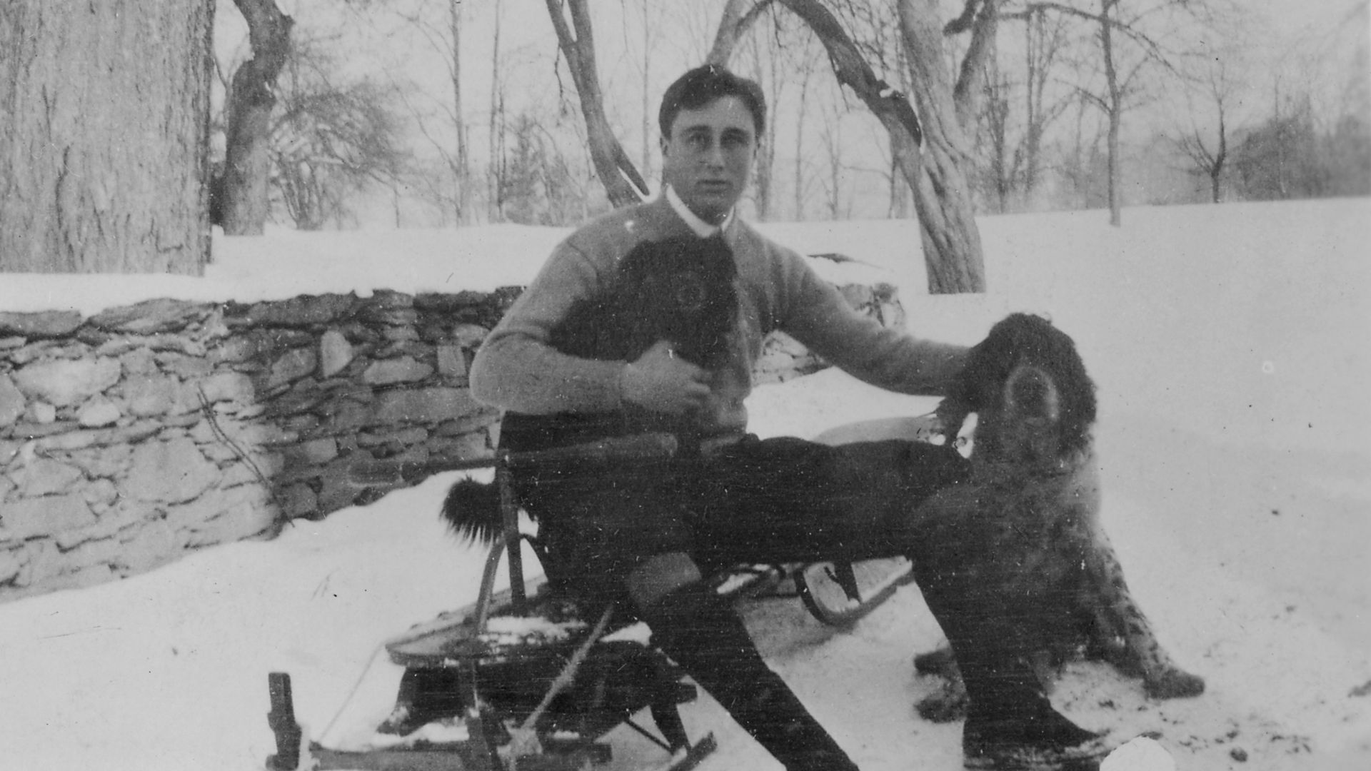 File:Franklin D. Roosevelt with dog, Tip and another dog in Hyde Park, New York - NARA - 196954.jpg