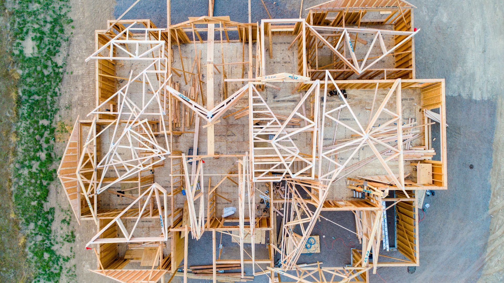 beige wooden house layout