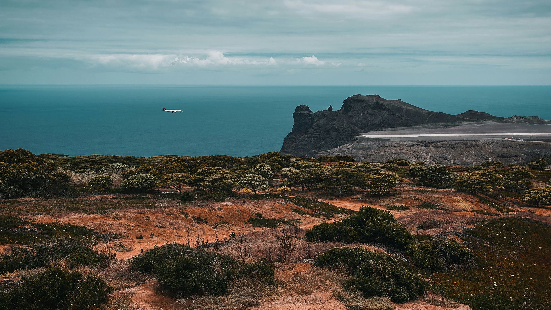 mountain near sea