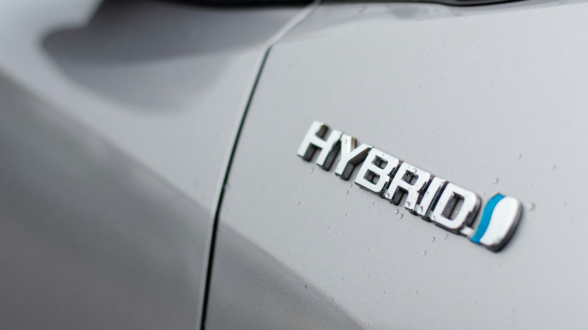 a close up of a car's logo