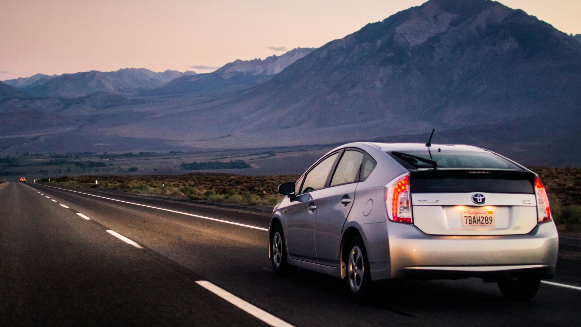 vehicle driving through empty road