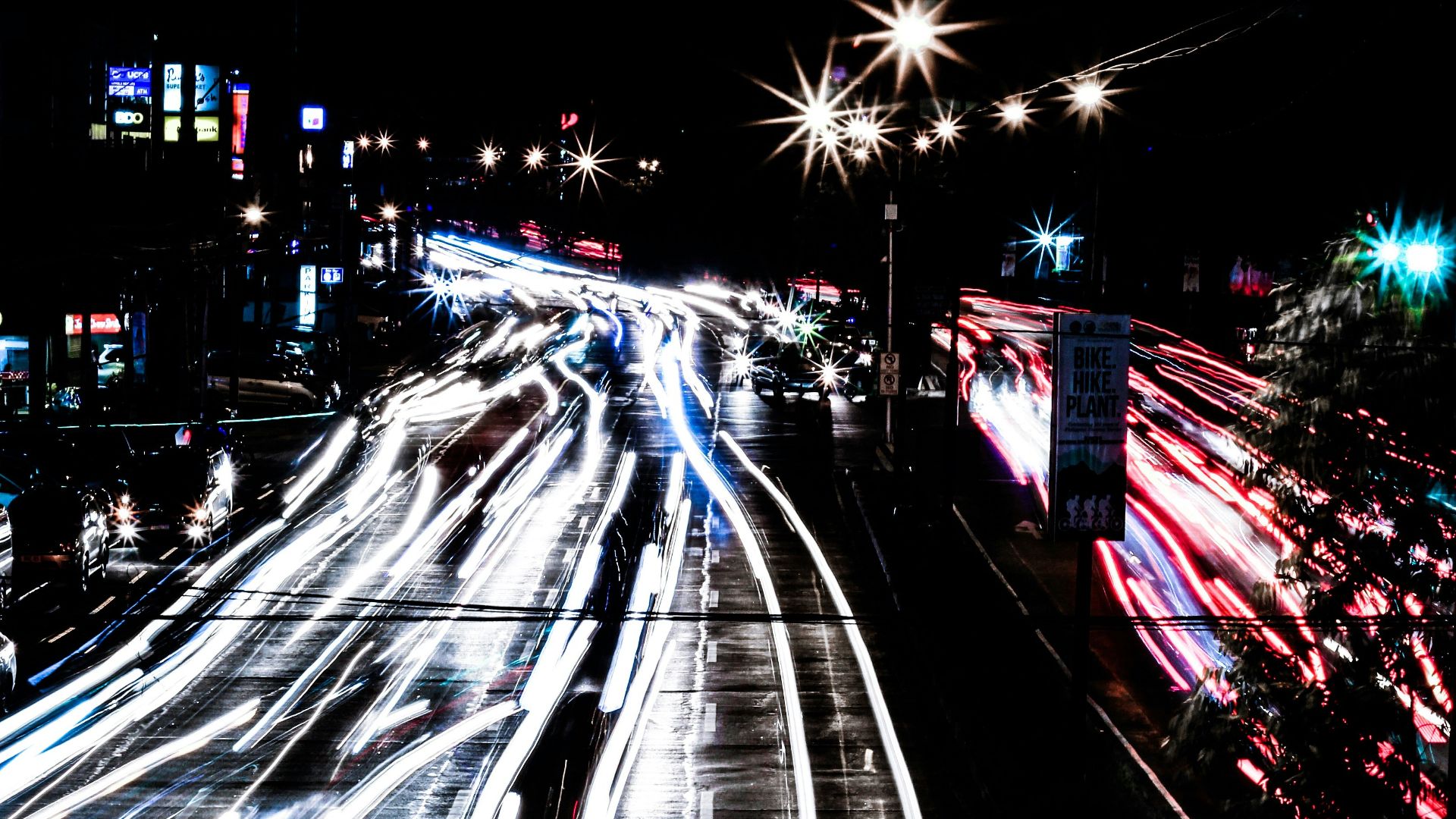 time-lapse photo of road and cars