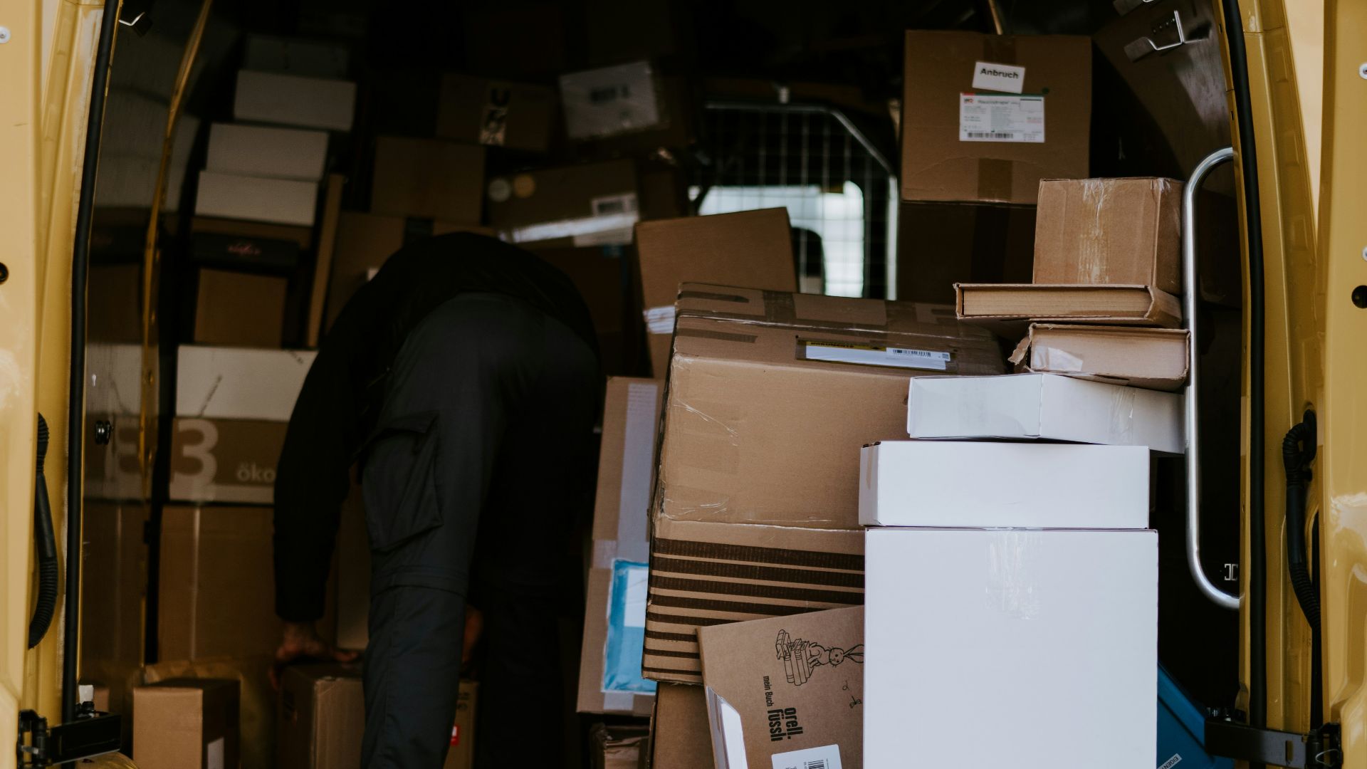 brown cardboard boxes on brown cardboard box