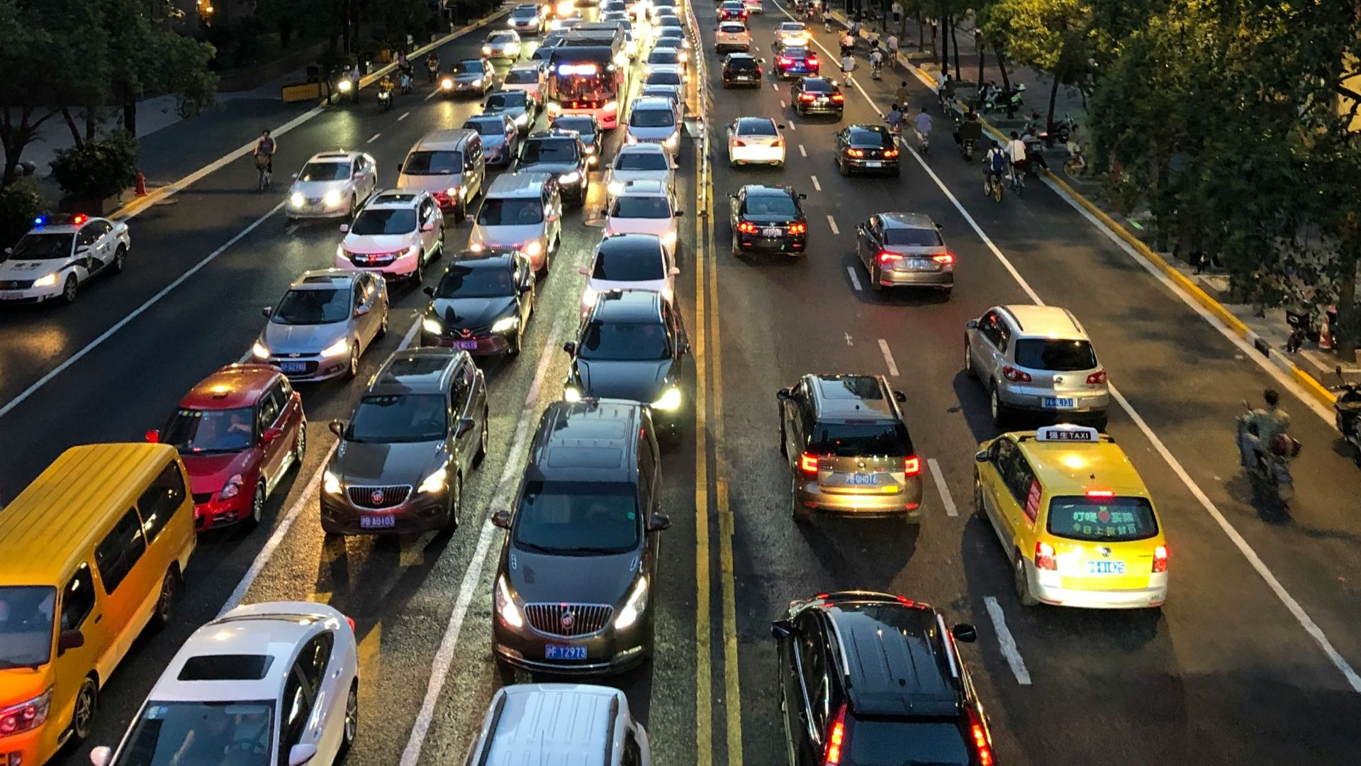 cars on road during daytime