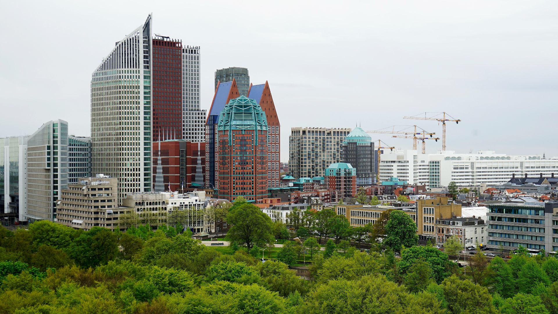 File:Birds eye view of The Hague city center, Netherlands, April, 2018.jpg