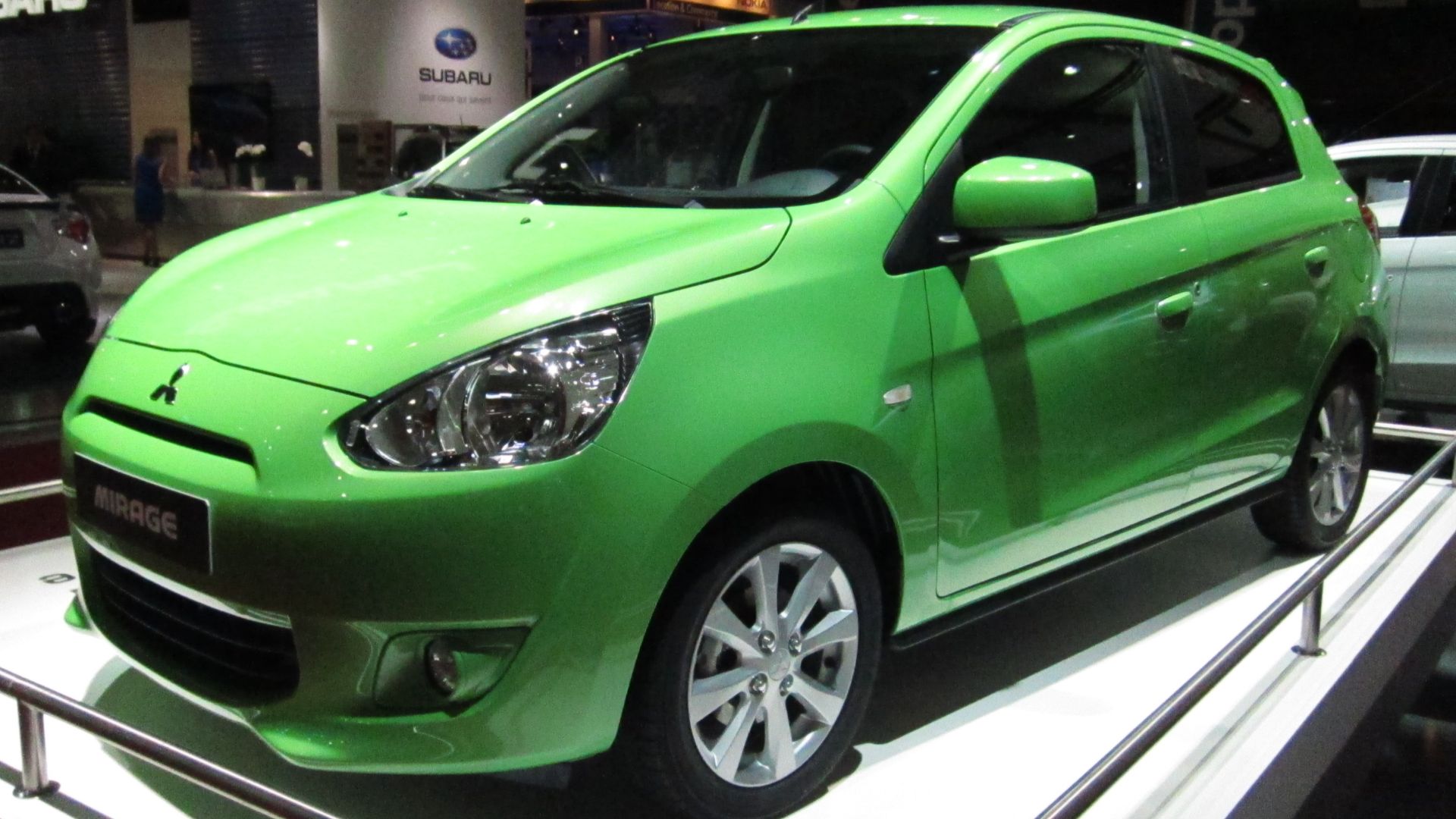 File:Mitsubishi Mirage (front quarter) green.JPG