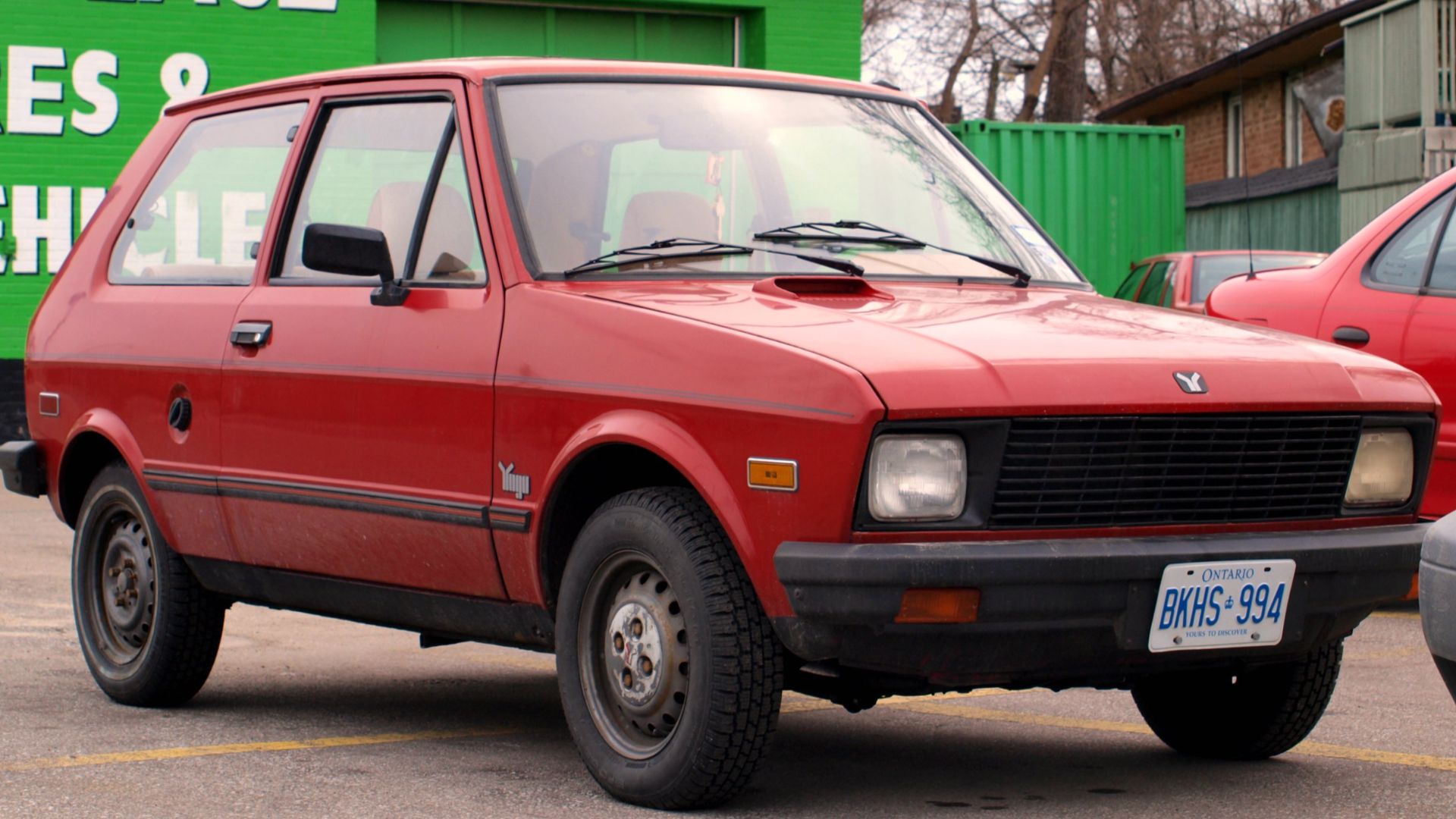 File:Red Yugo GV in Junction Triangle, Toronto, Canada 2.jpg