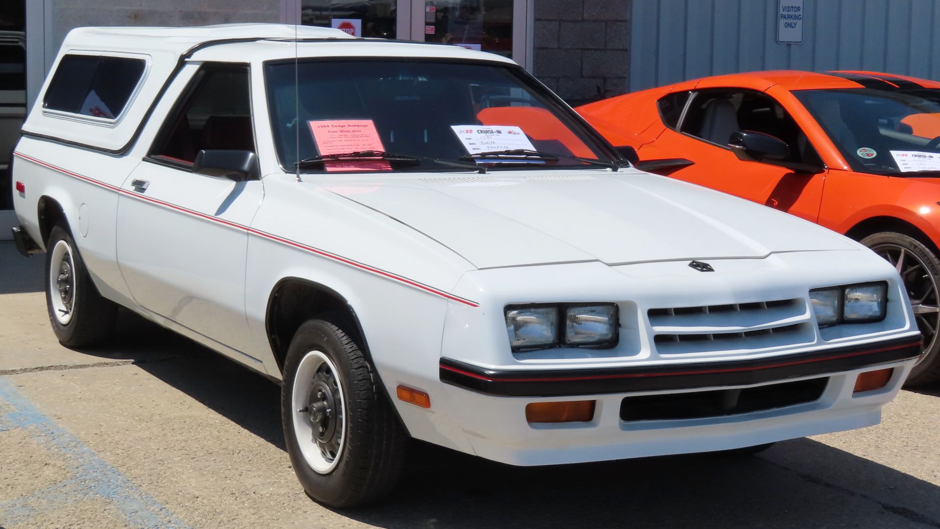 File:1984 Dodge Rampage, front right, 07-20-2024.jpg