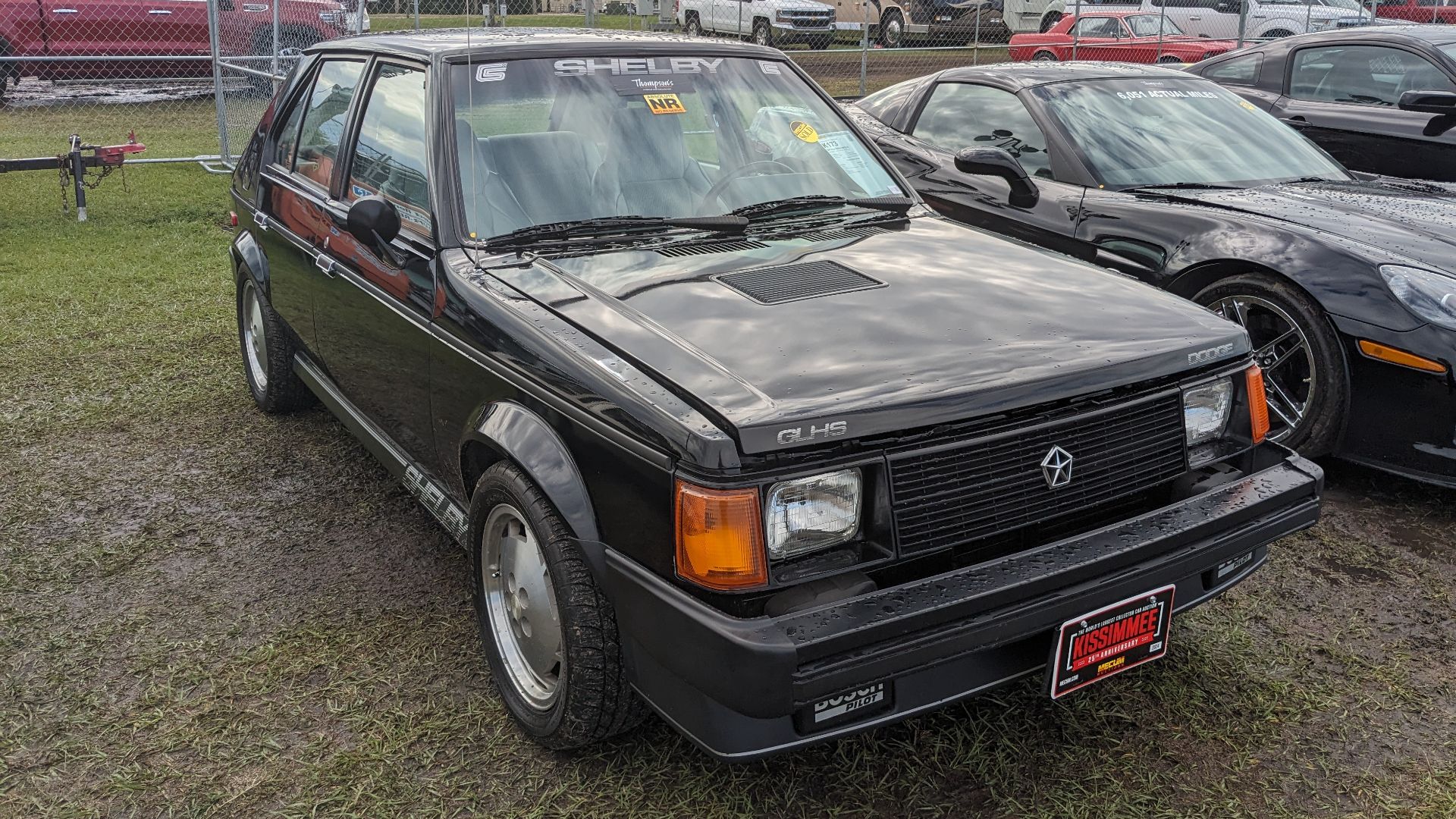 File:1986 Dodge Shelby Omni GLHS, Mecum Auctions Kissimmee 2024.jpg