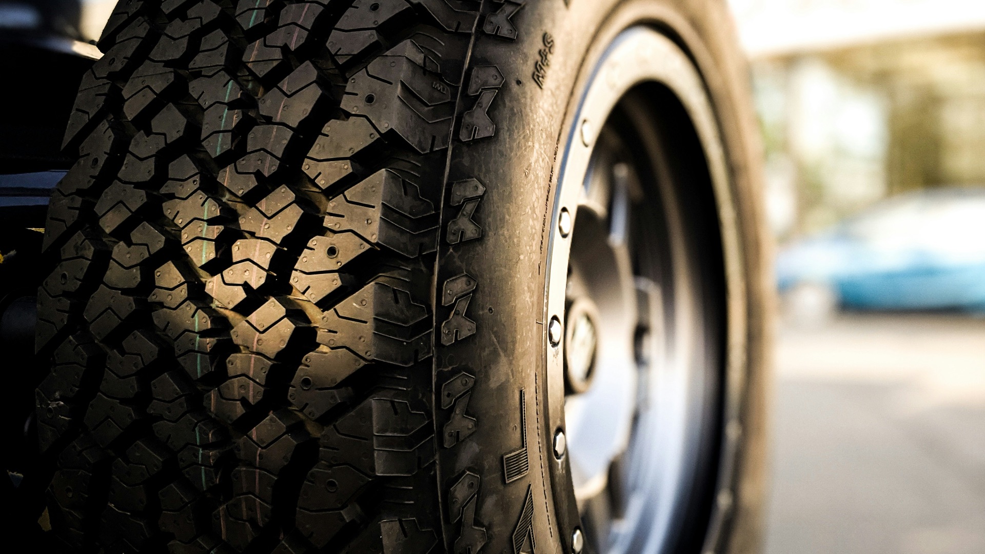 black and silver car wheel