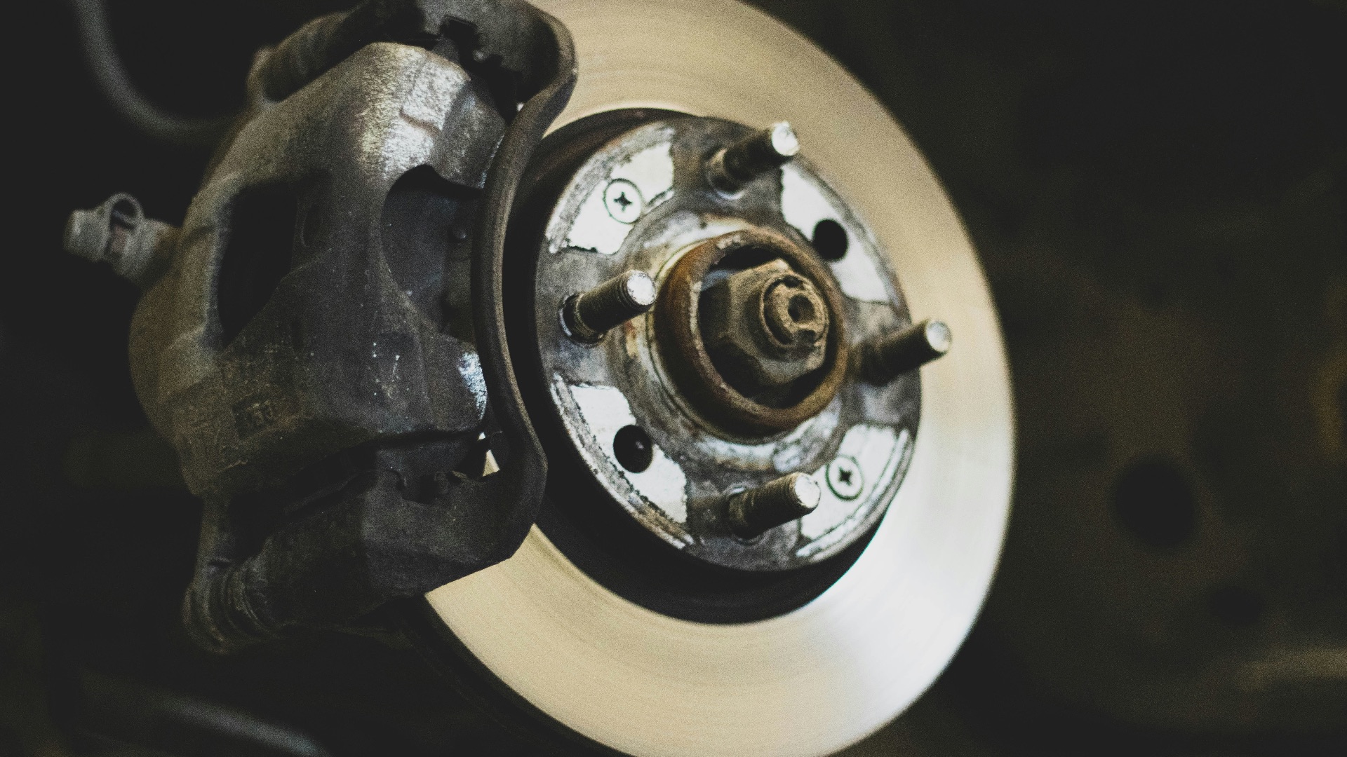 white and silver round device