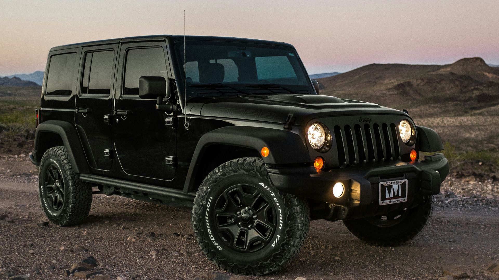 black Jeep Wrangler