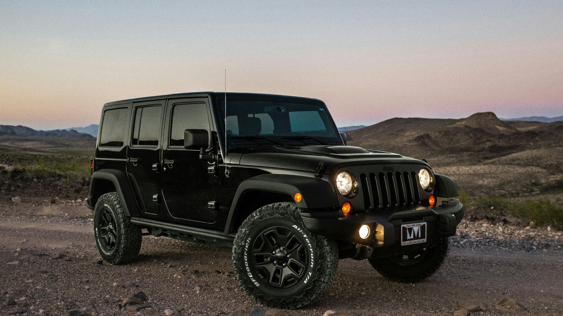 black Jeep Wrangler