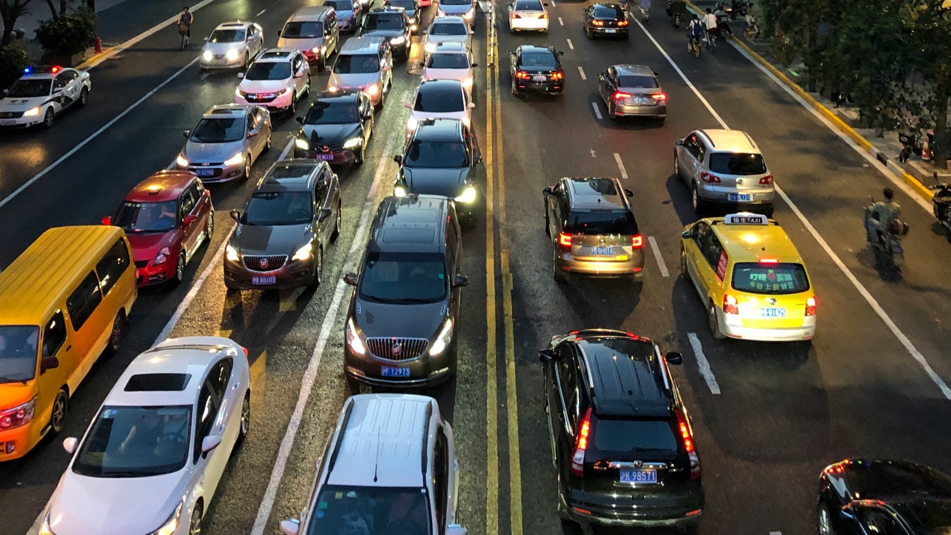 cars on road during daytime