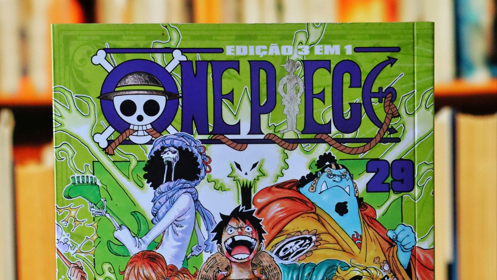 A picture of some anime characters on a table