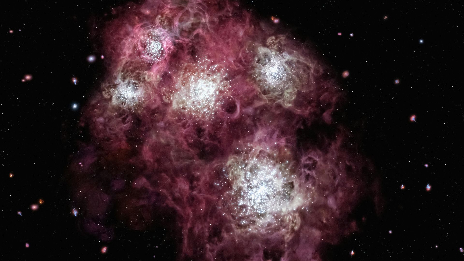 a large cluster of stars in the sky