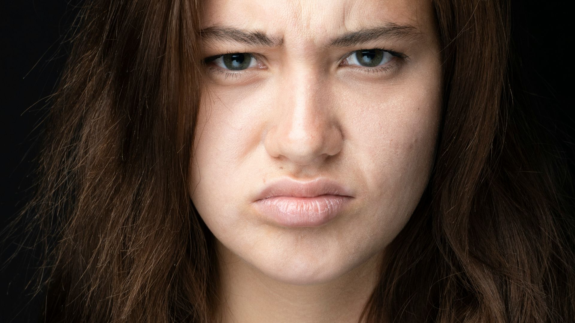 woman in black crew neck shirt
