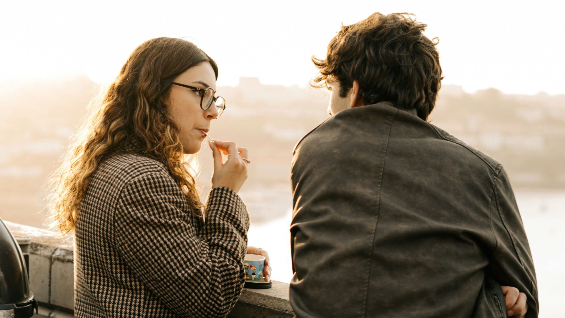 A man and a woman standing next to each other