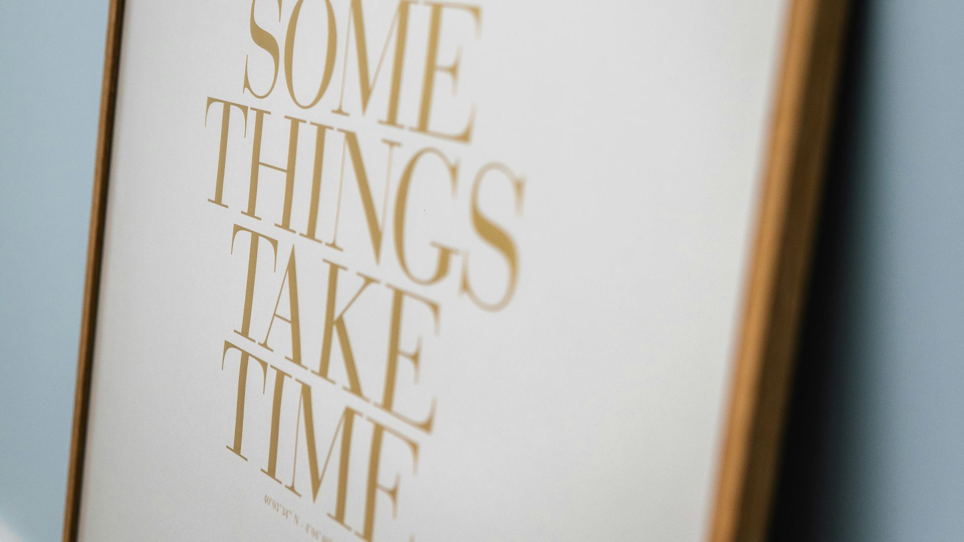 brown wooden framed white and black happy birthday greeting card