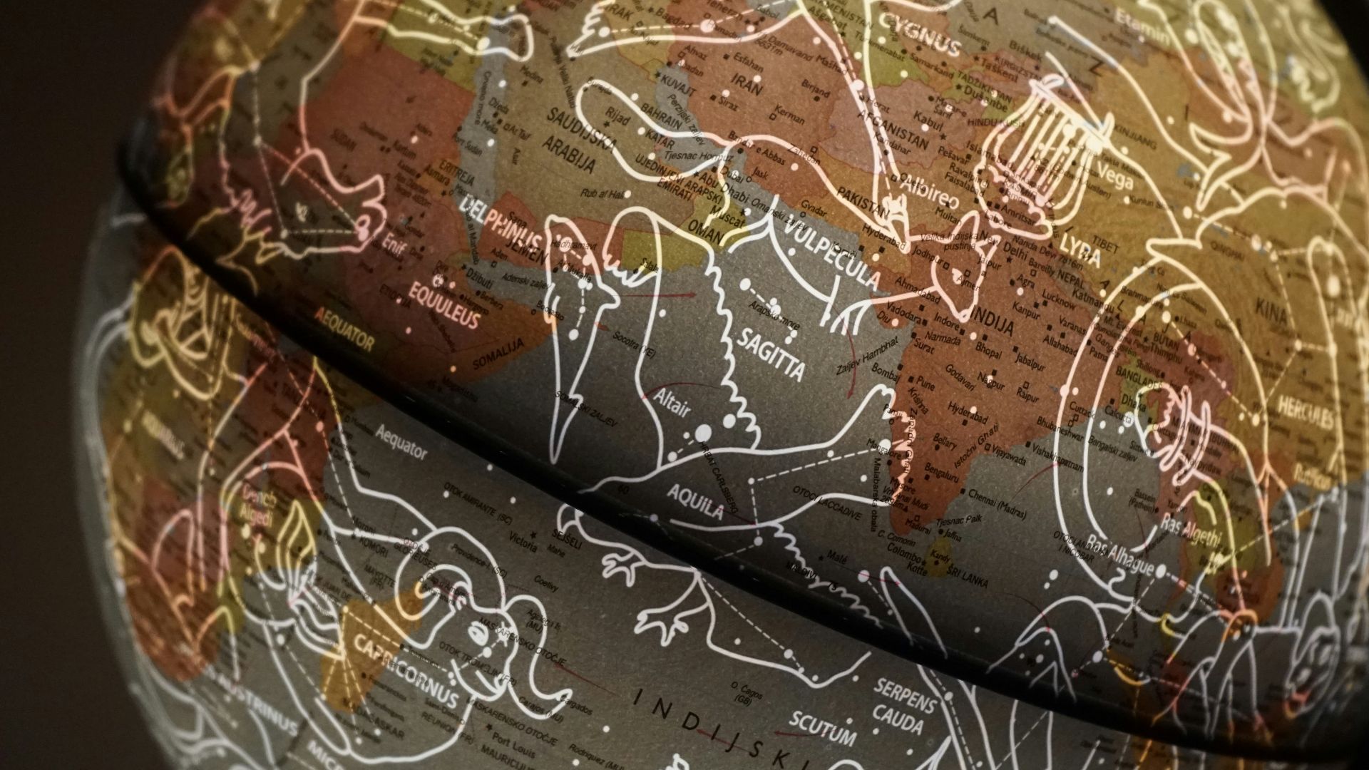 brown and white printed textile