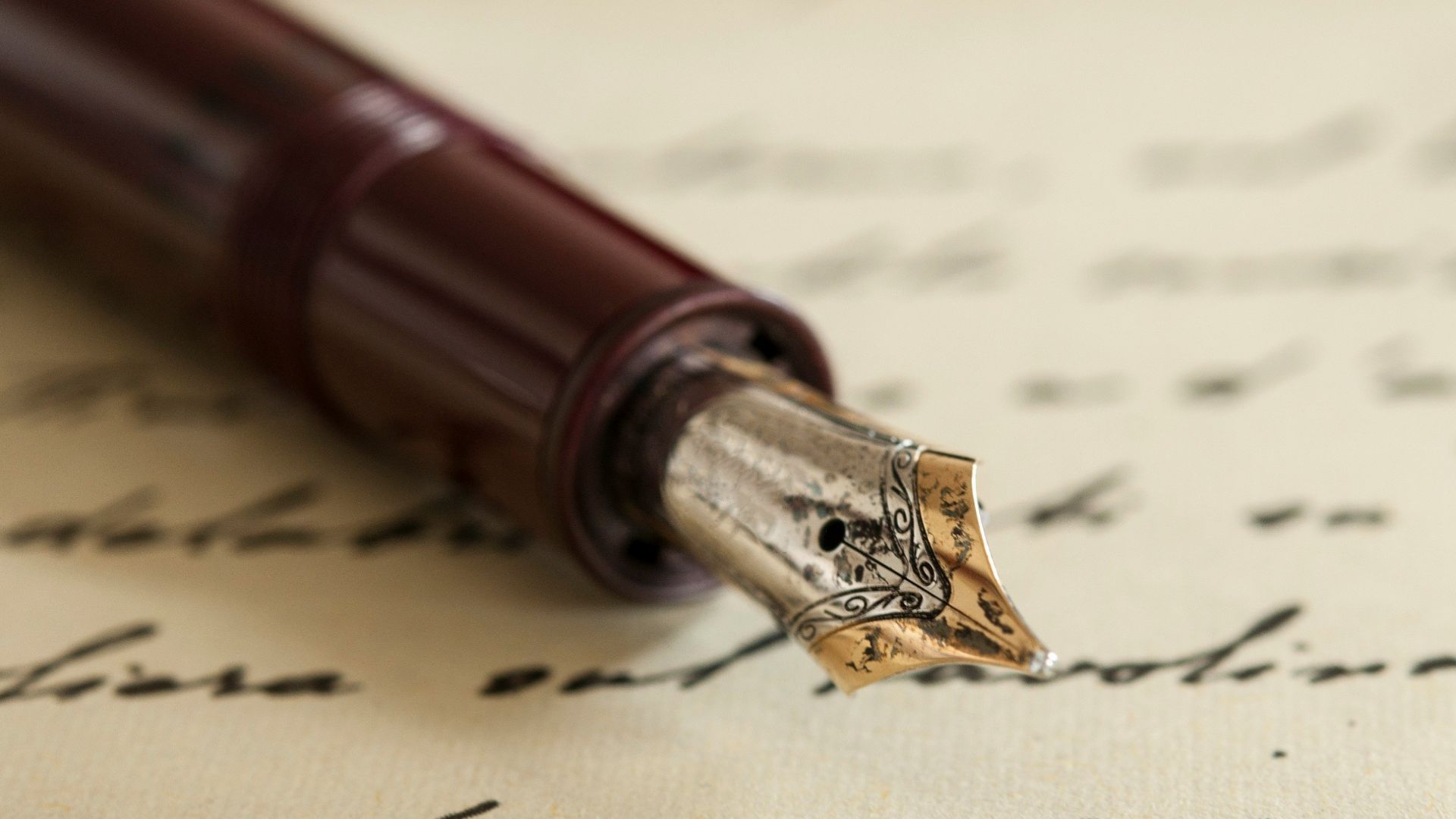 red pen on white paper