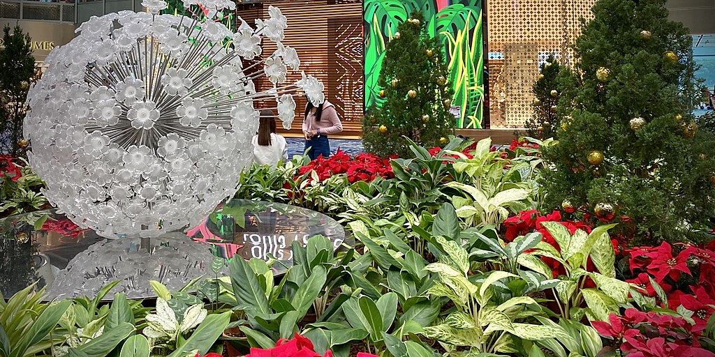 1024Px-Changi International Airport, Singapore December 2021 - Interior Garden