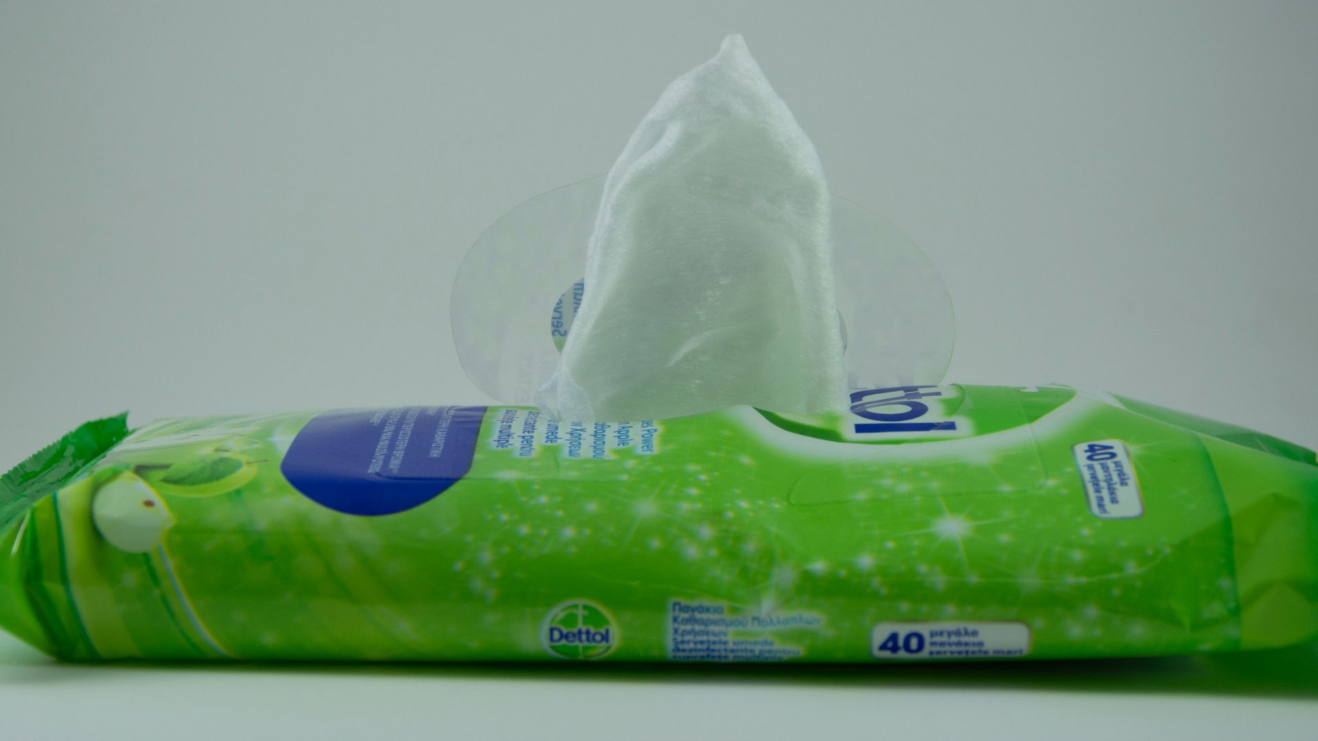 green and blue labeled pack