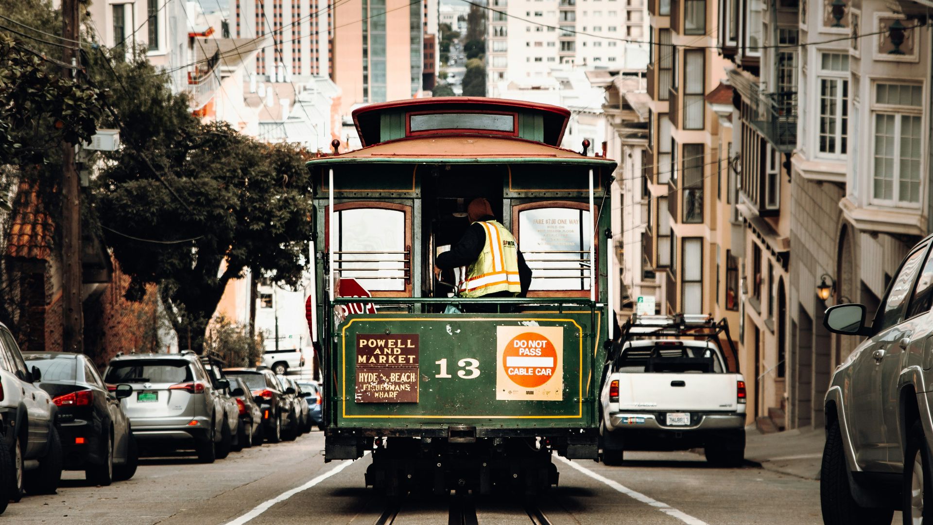 running train on road