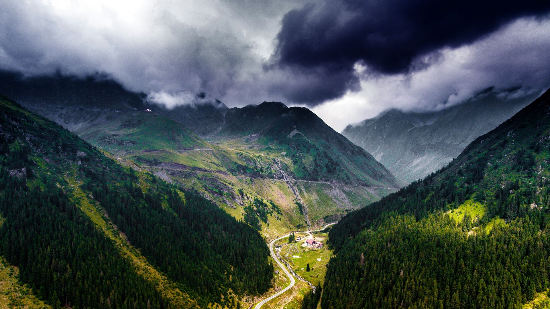 bird's eye view of landscape