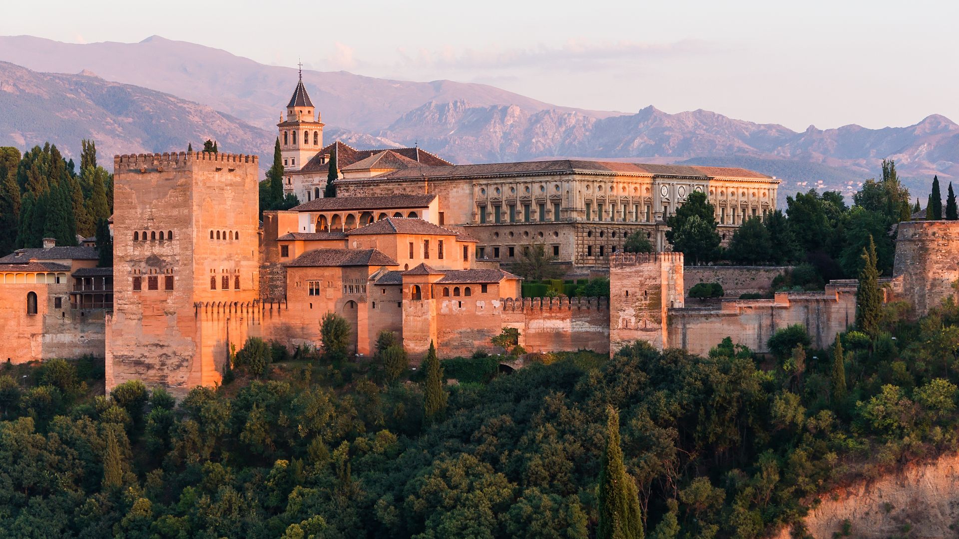 File:Dawn Charles V Palace Alhambra Granada Andalusia Spain.jpg