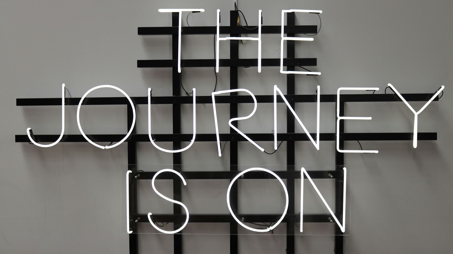 The Journey is On LED signage