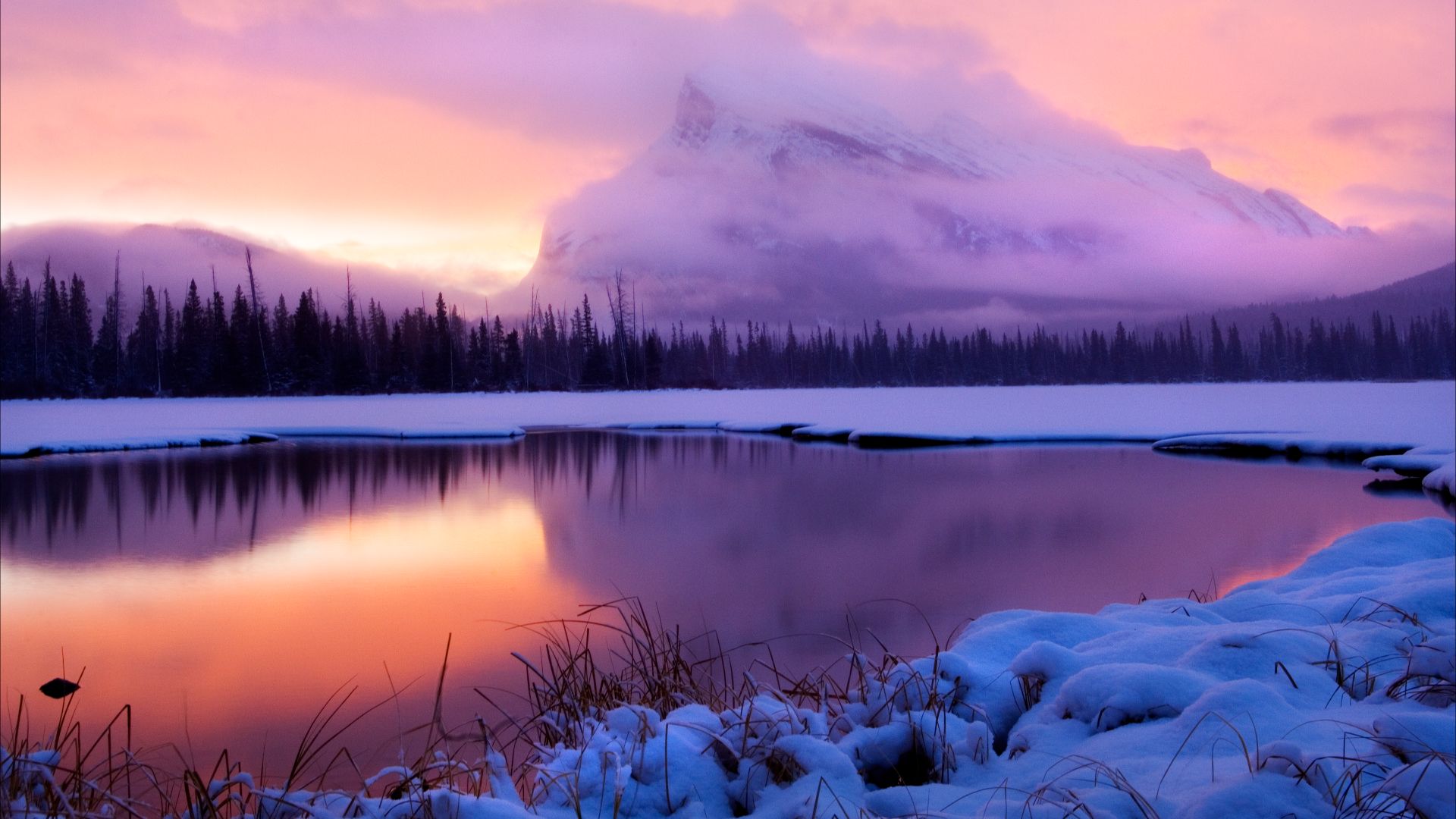 File:DSC0015 Sunrise Vermilion Lake Banff National Park, AB in winter.jpg