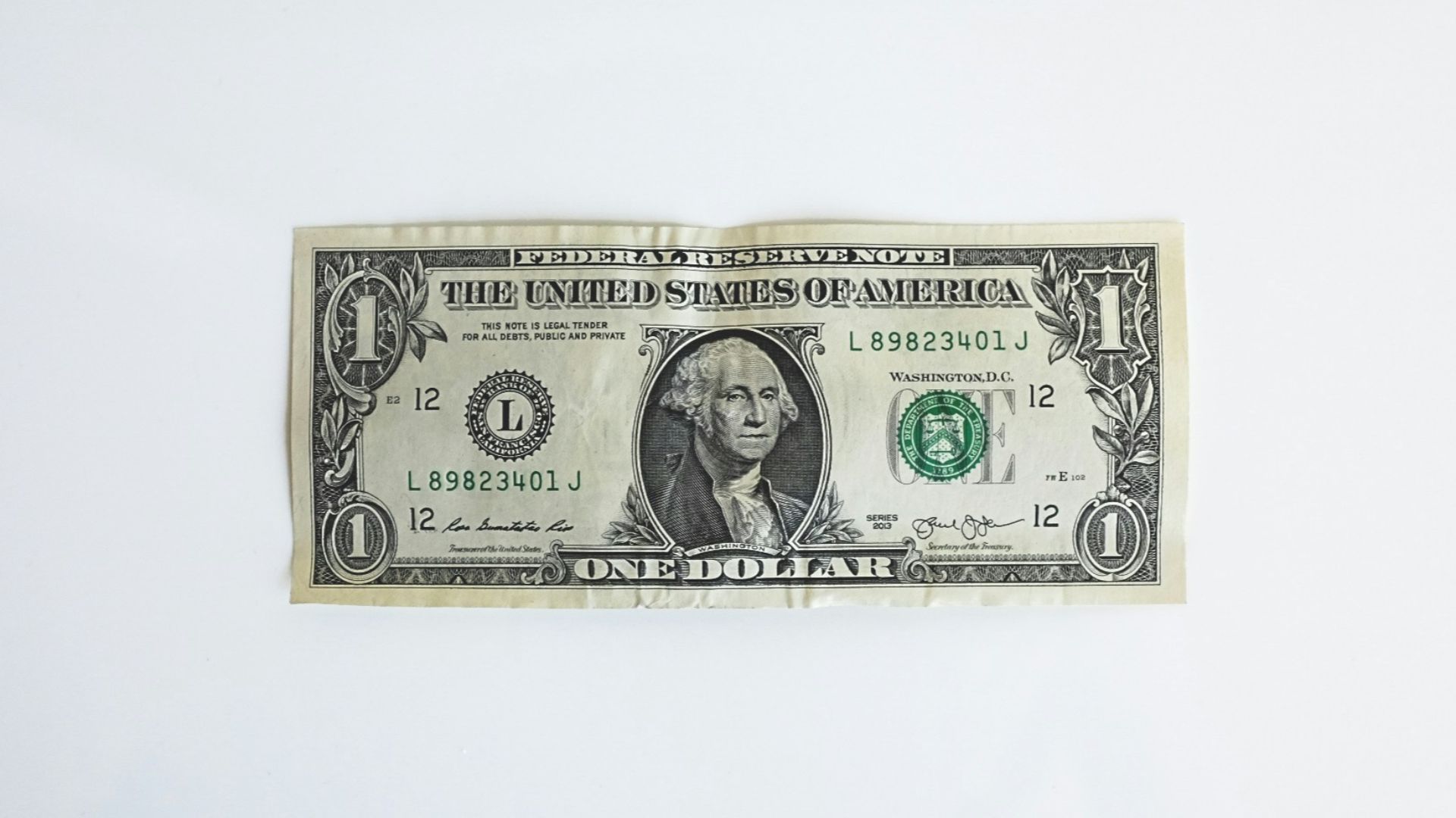 1 U.S. dollar banknote