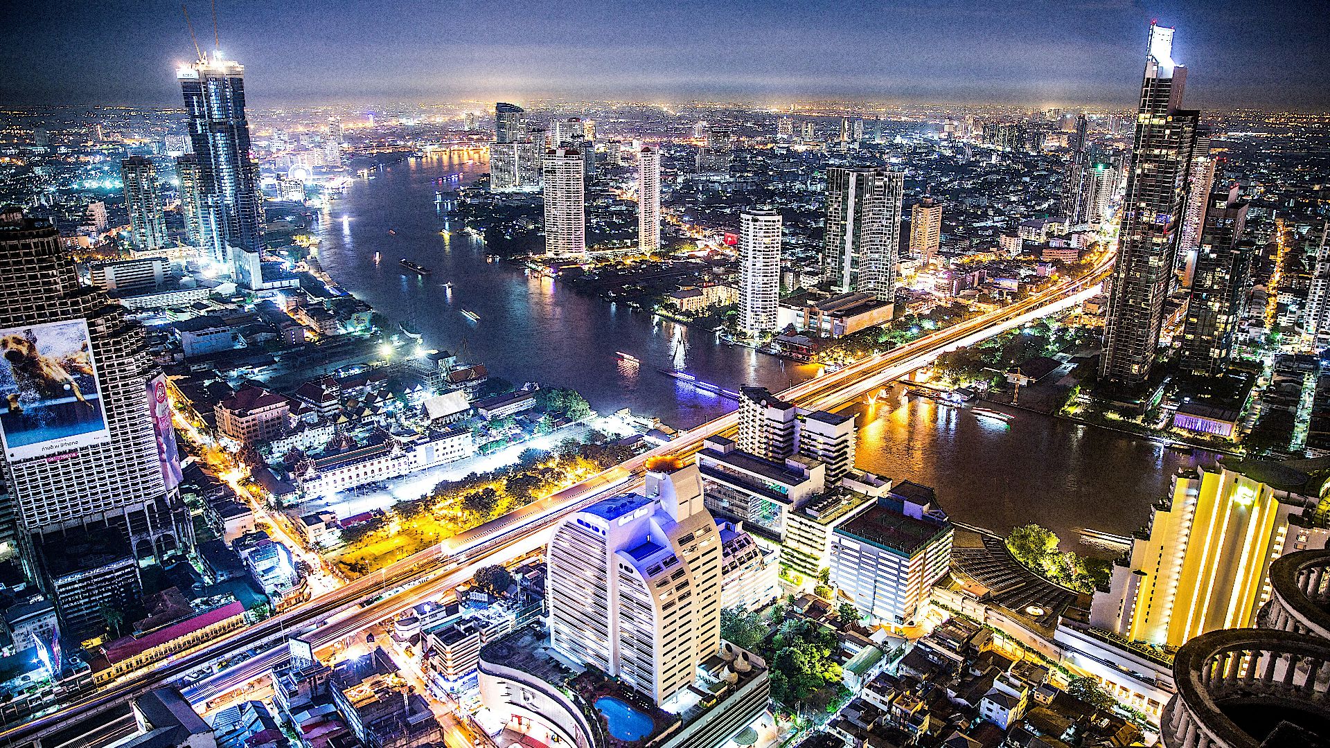 aerial photography of cityscape during night time