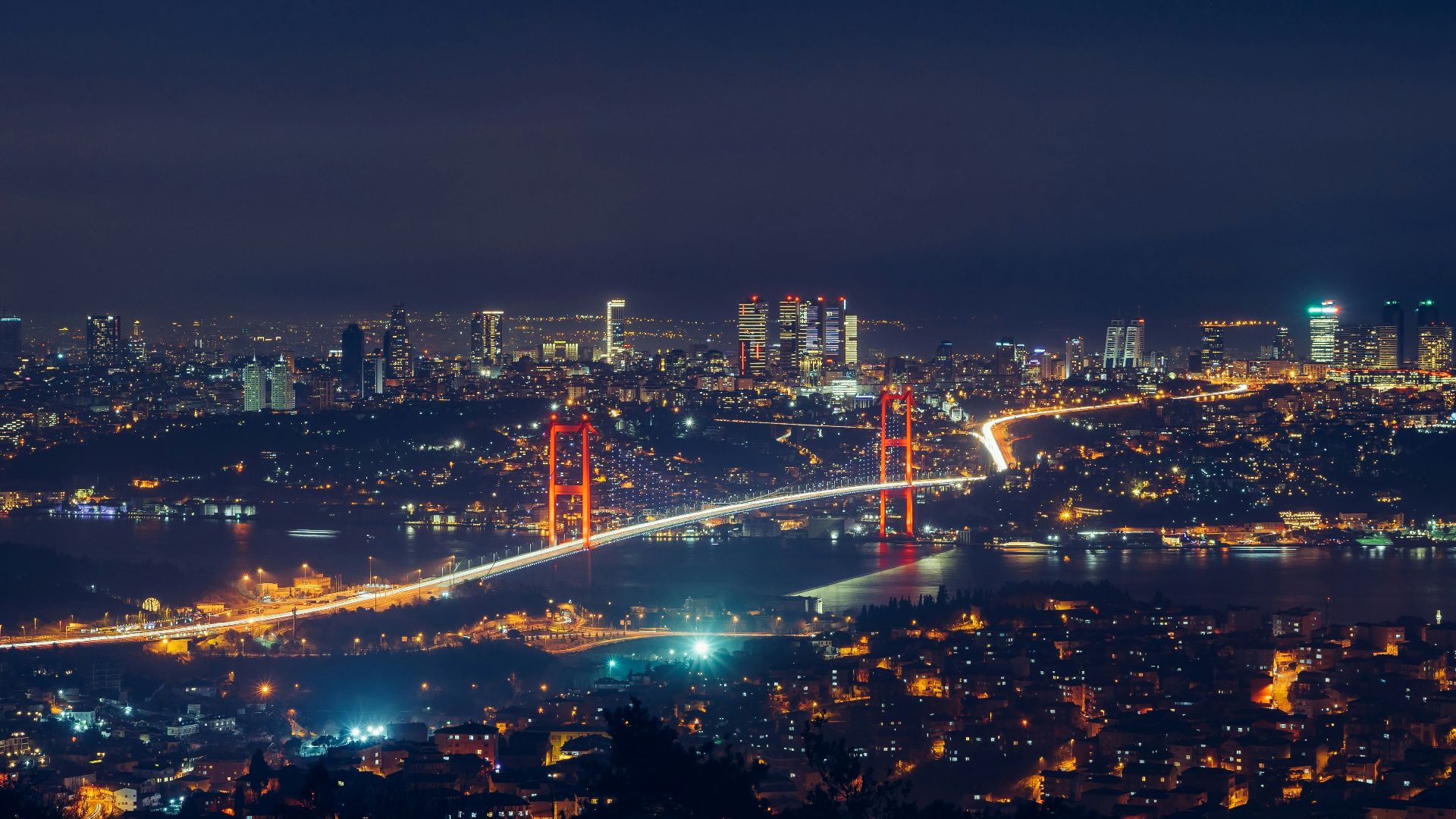 top view photography of lighted city