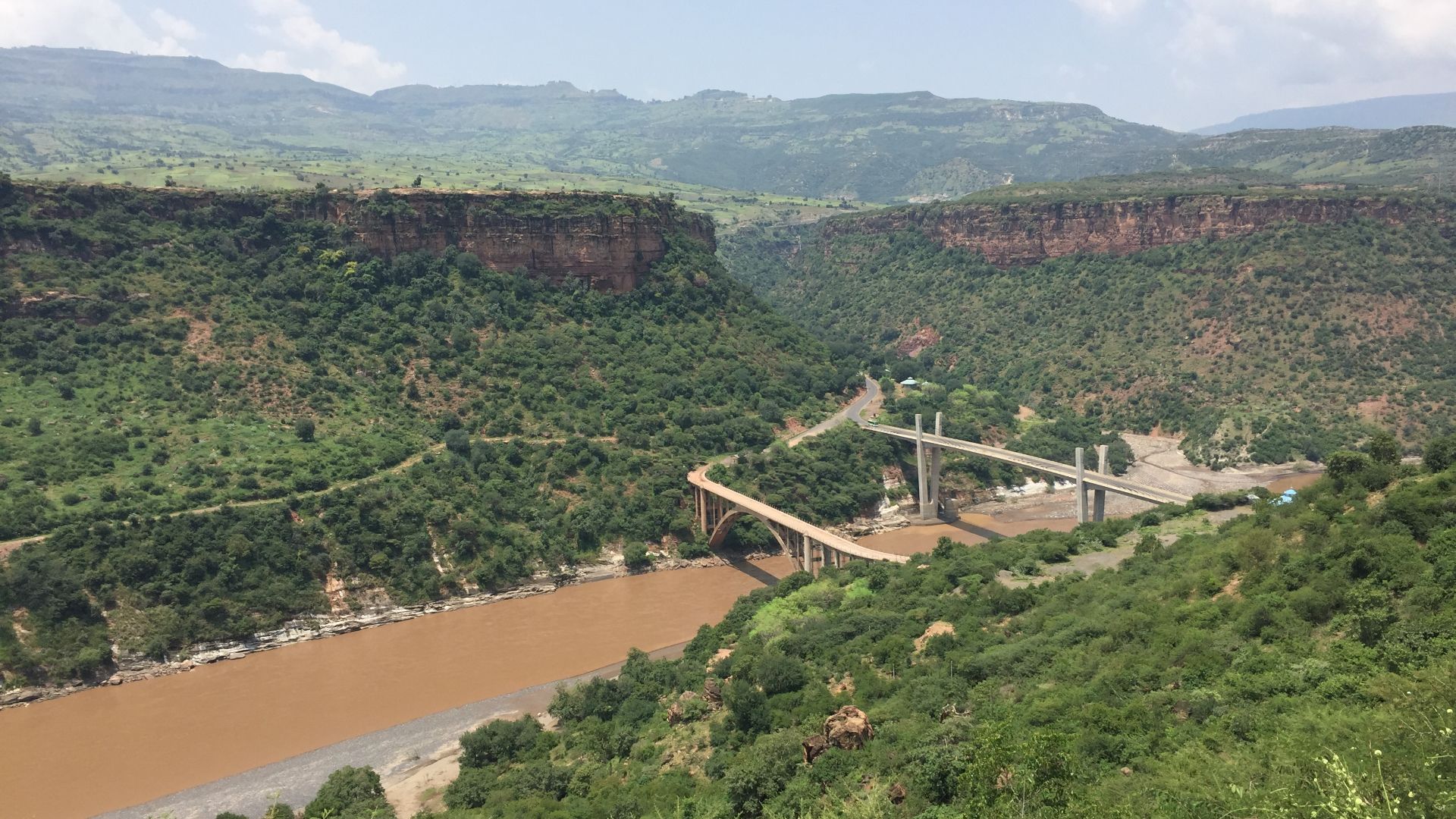 File:Bridges across the Blue Nile Gorge.jpg