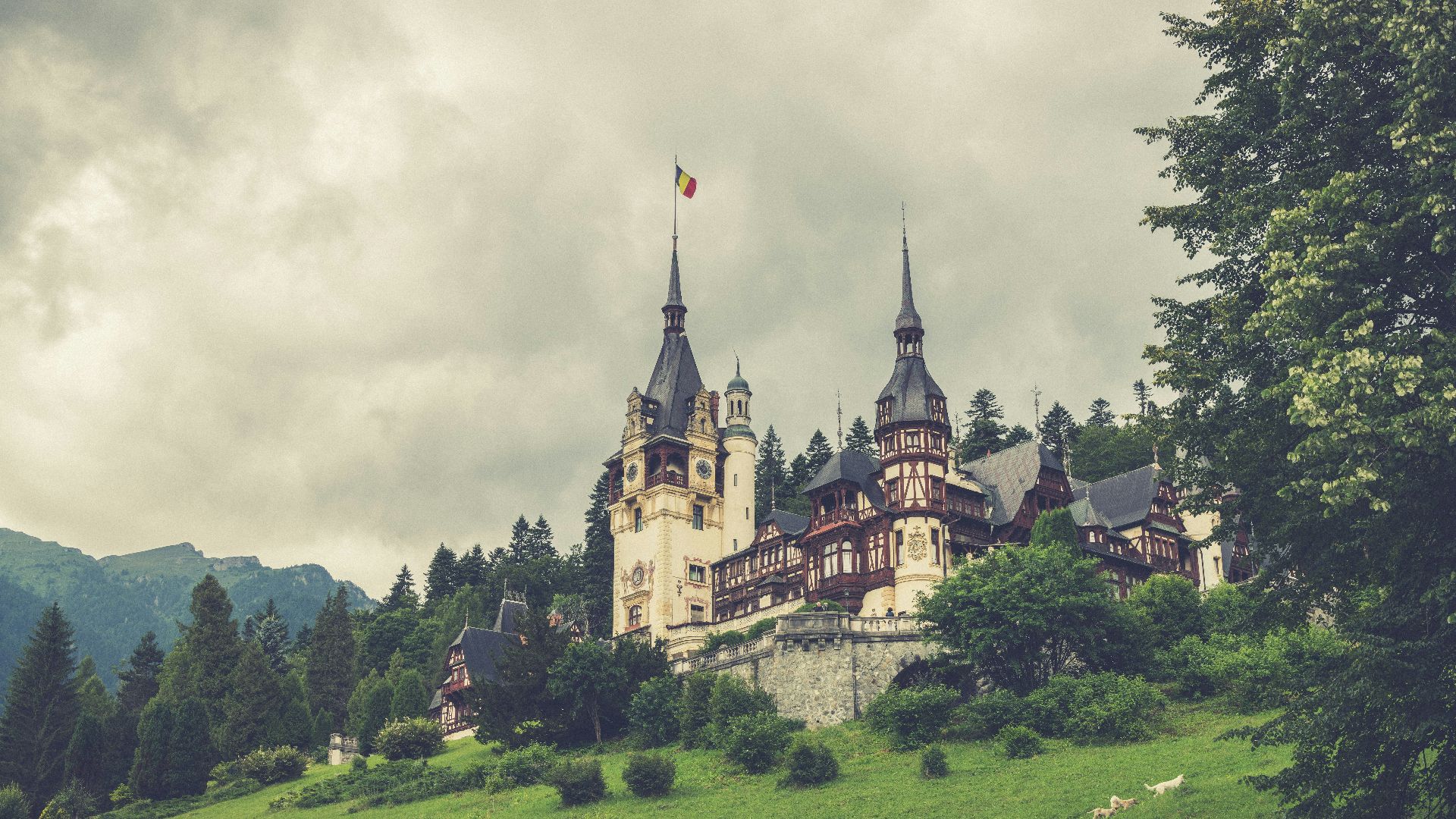 white and gray castle