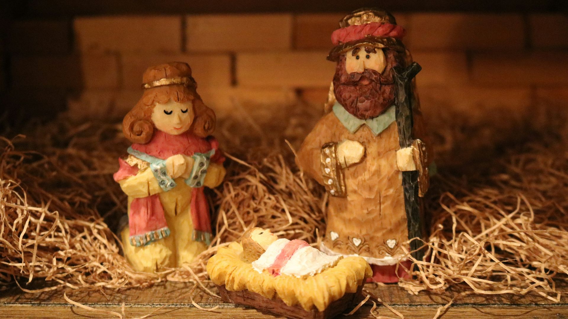 threereligious figurines