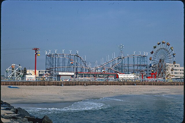 Beach, Boardwalk, And Rides, Asbury Park, Nj In 1978