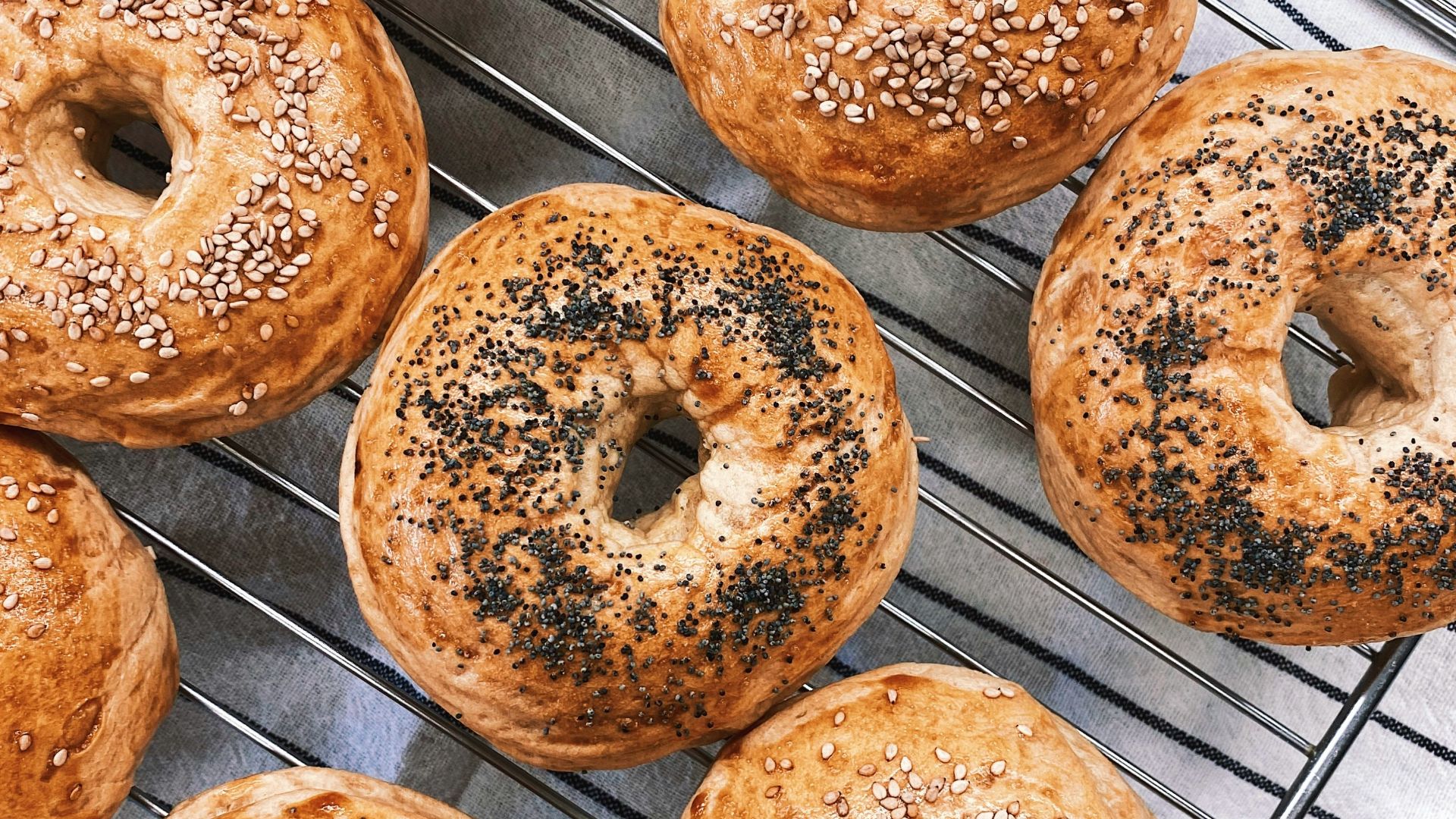 doughnuts on stainless steel tray