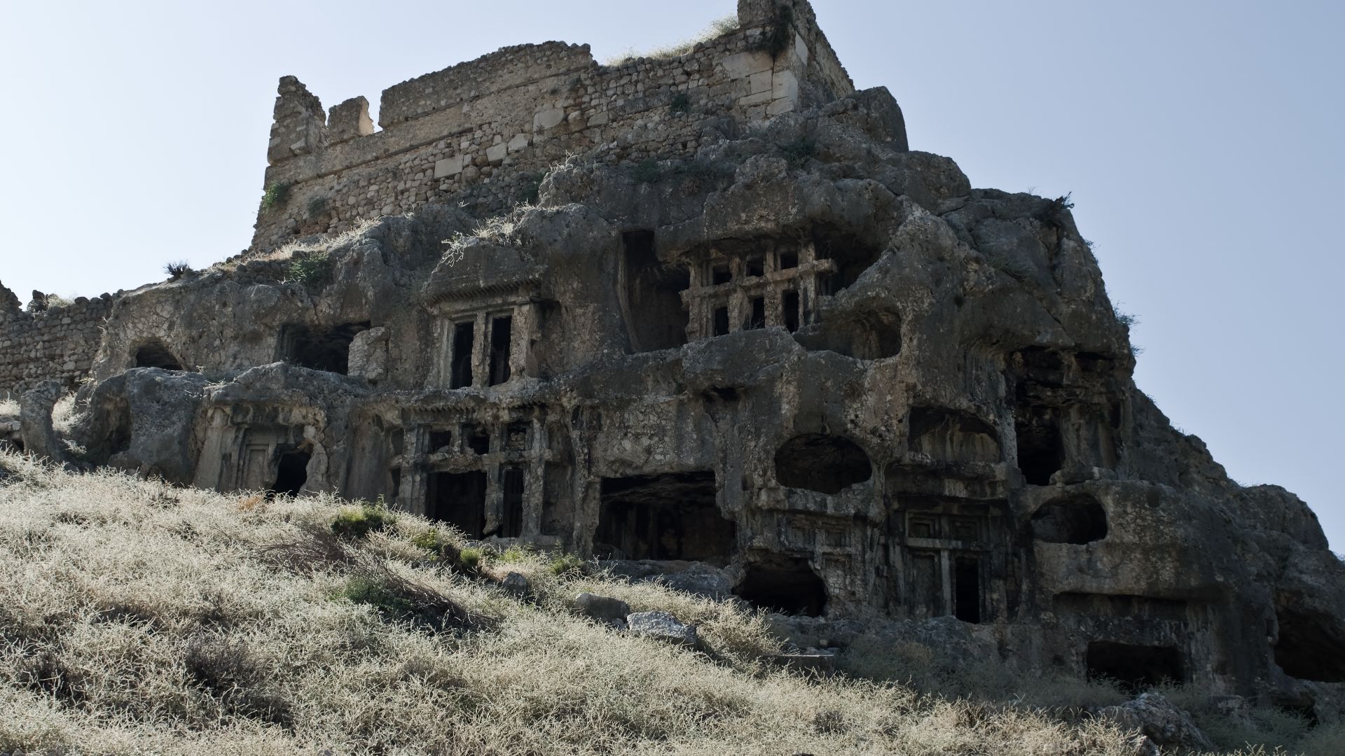 File:Lycian tombs Tlos IMGP8369.jpg