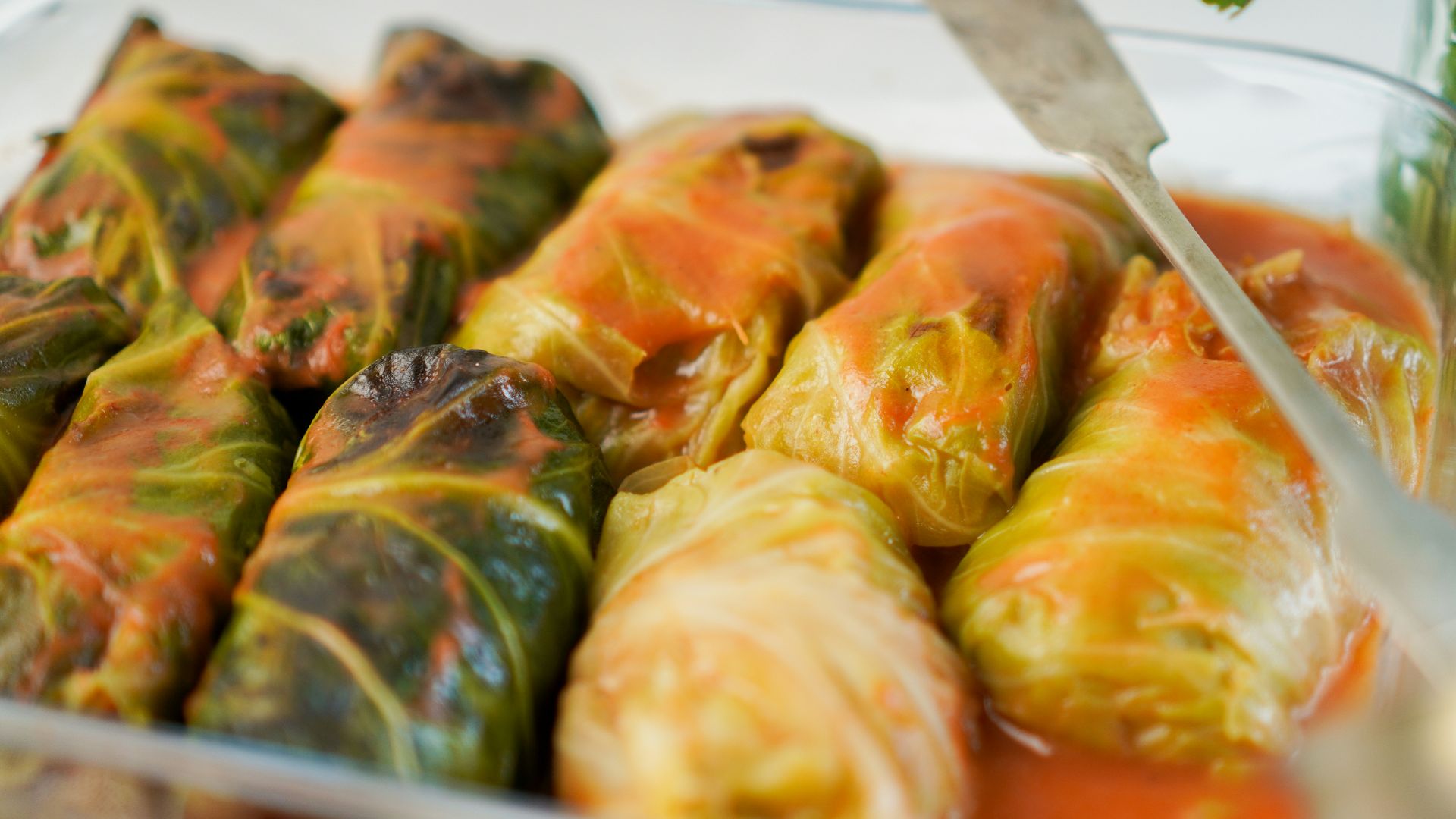 cooked food on stainless steel tray