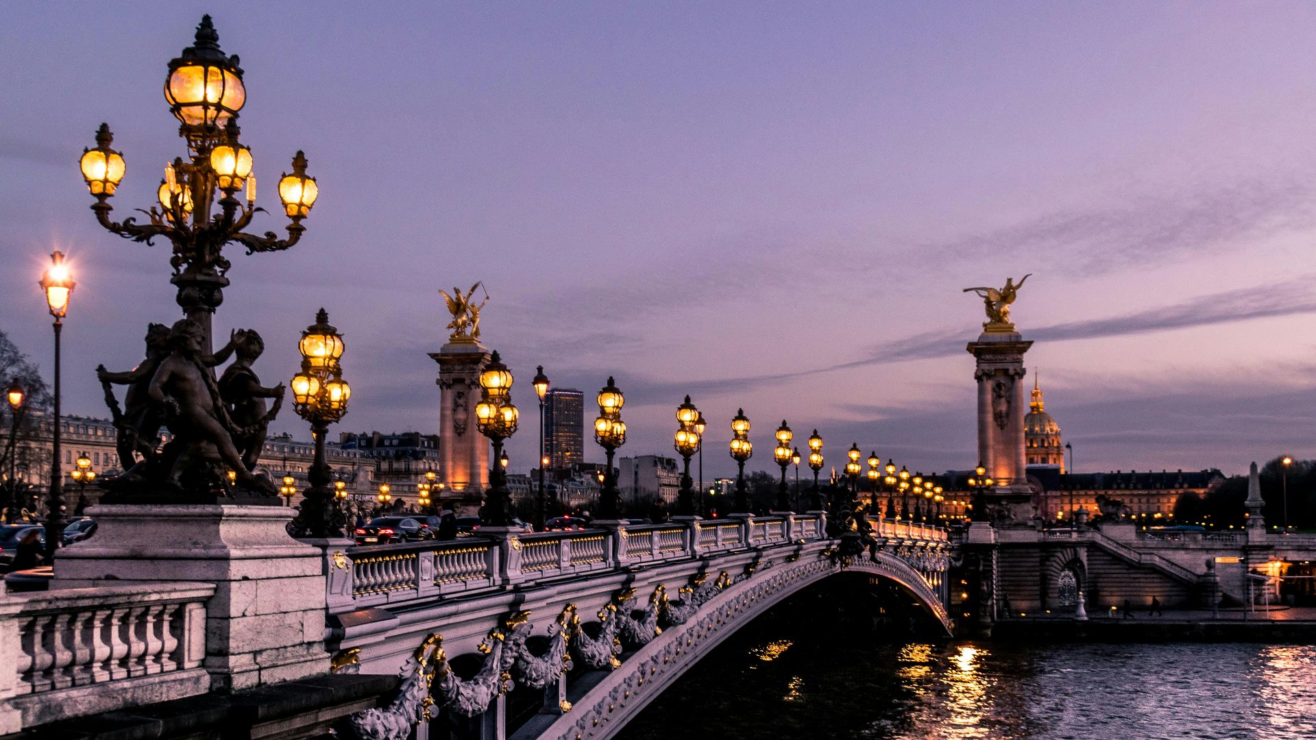 bridge during night time