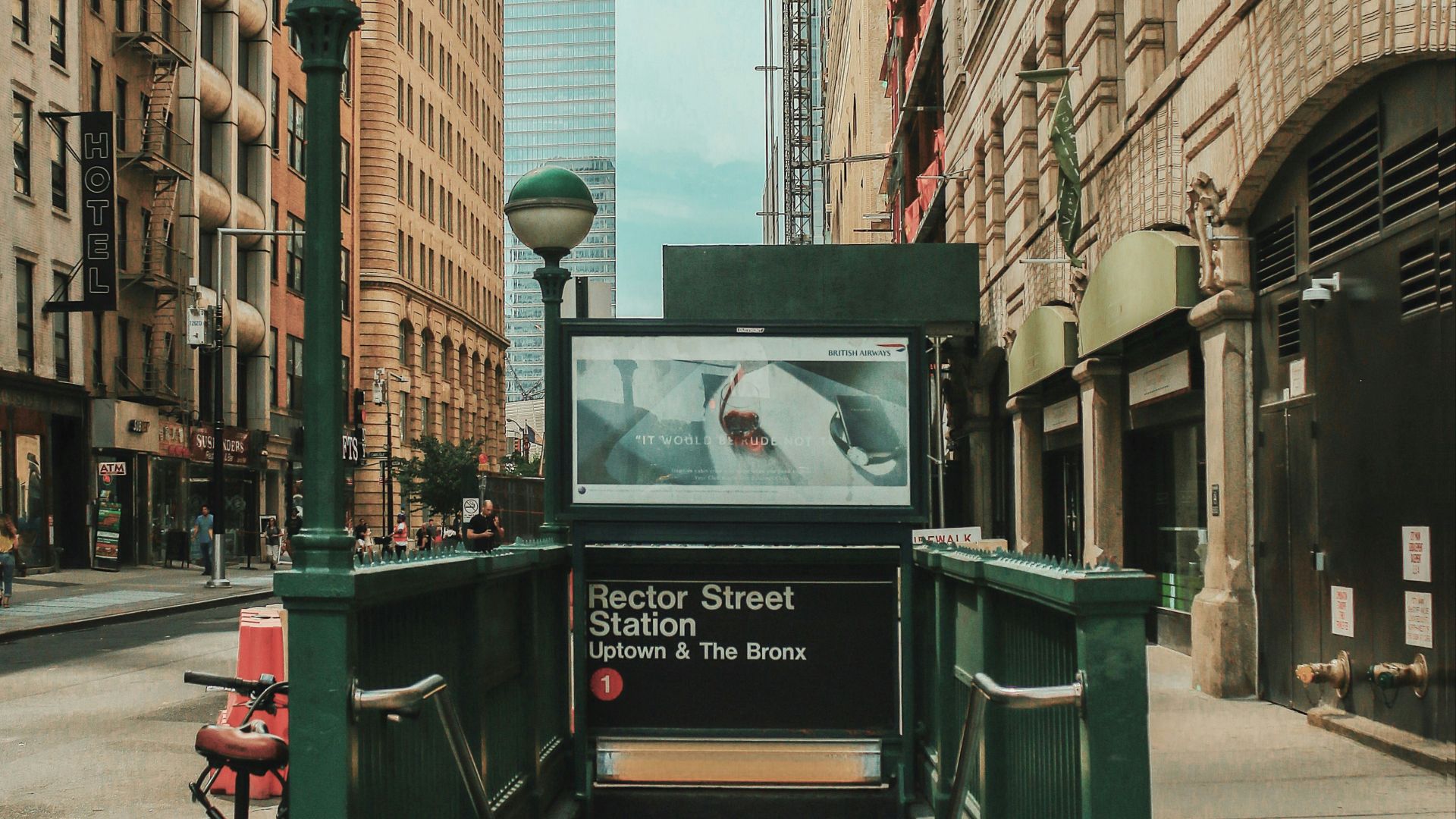 green underpass rail