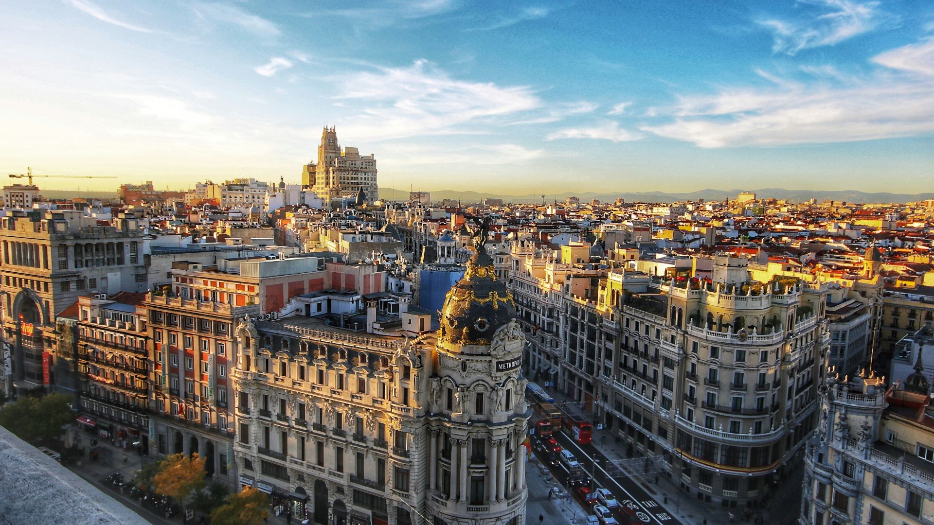 city scale under blue sky
