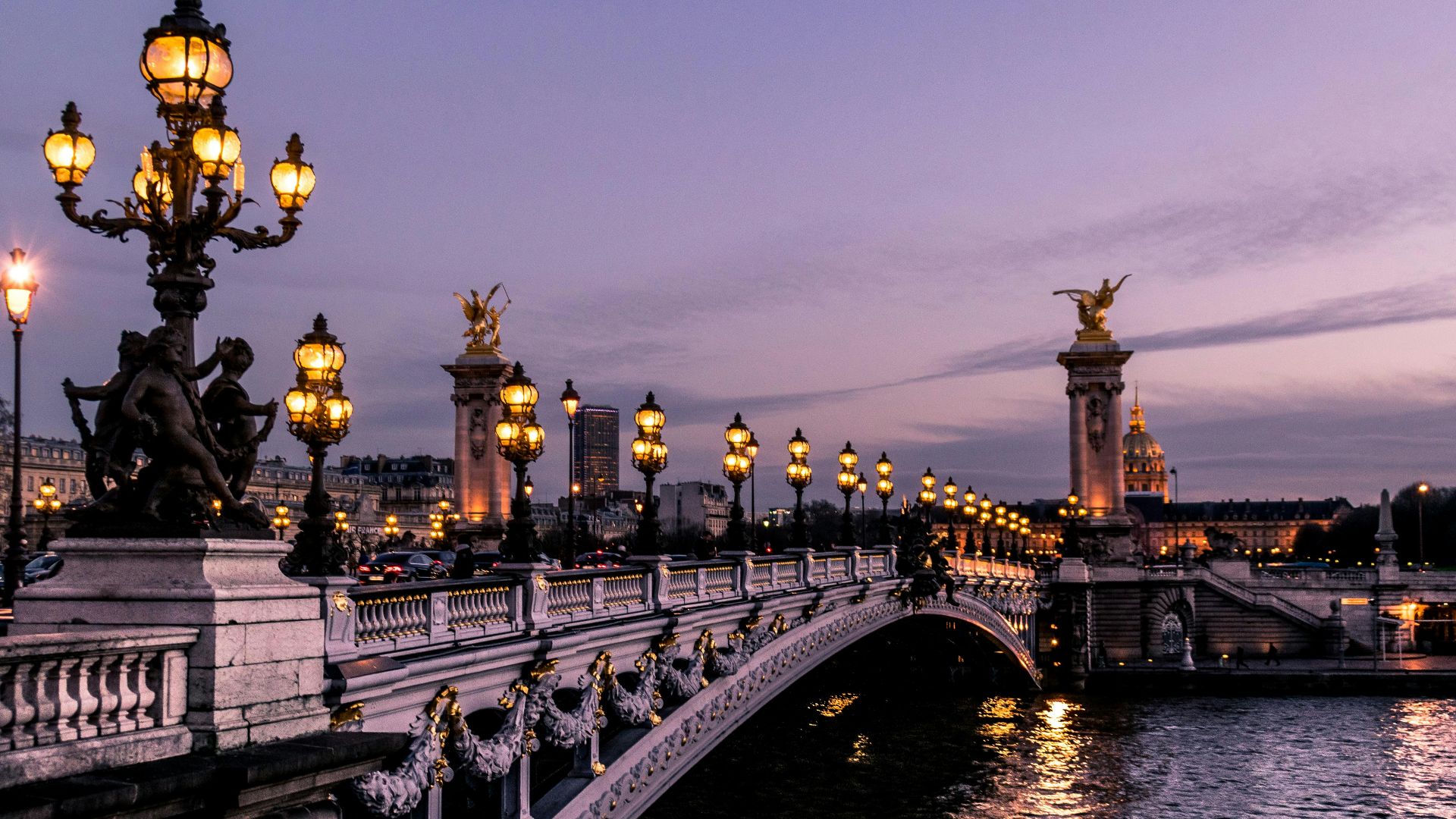 bridge during night time