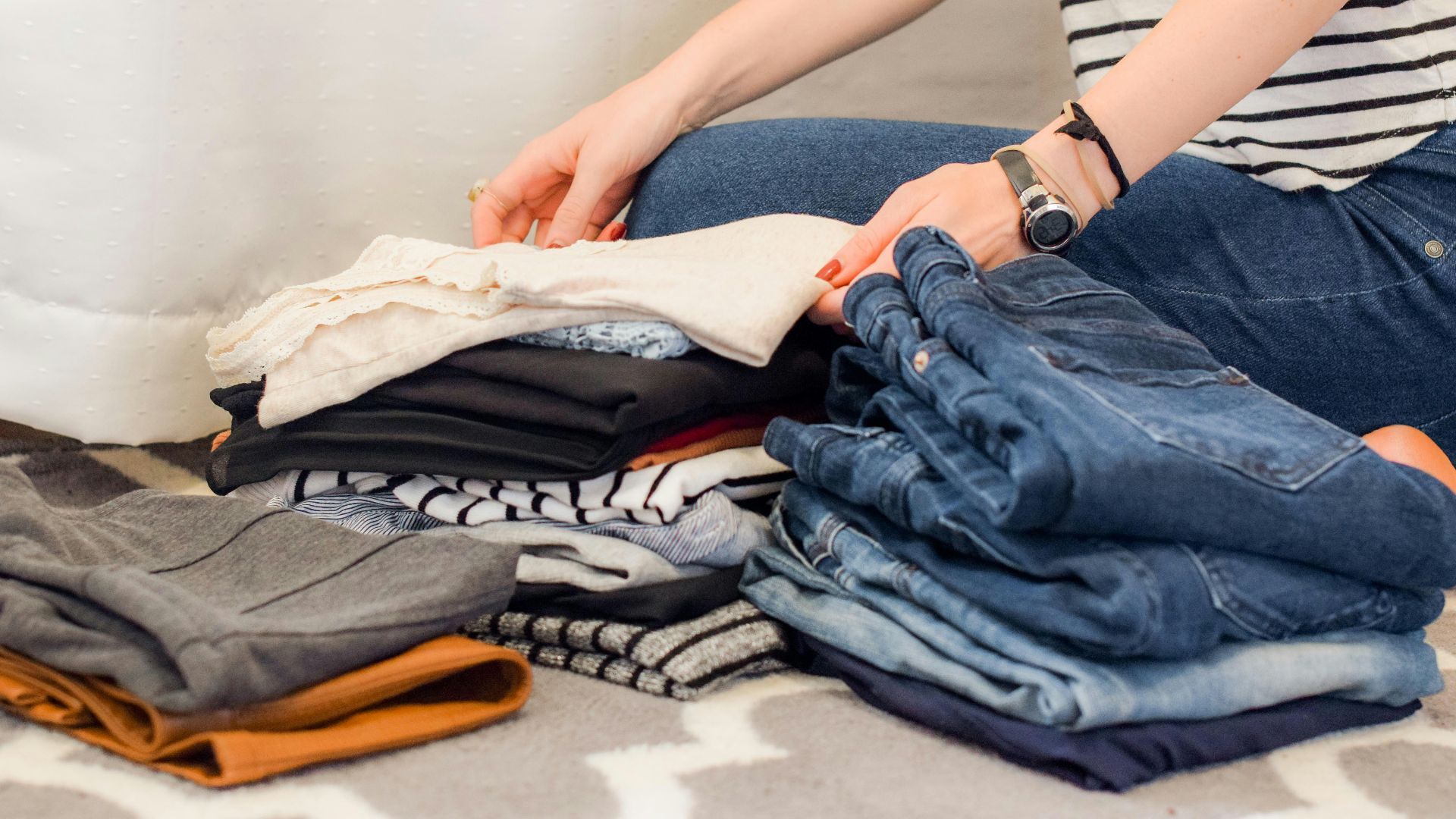 assorted-color apparels