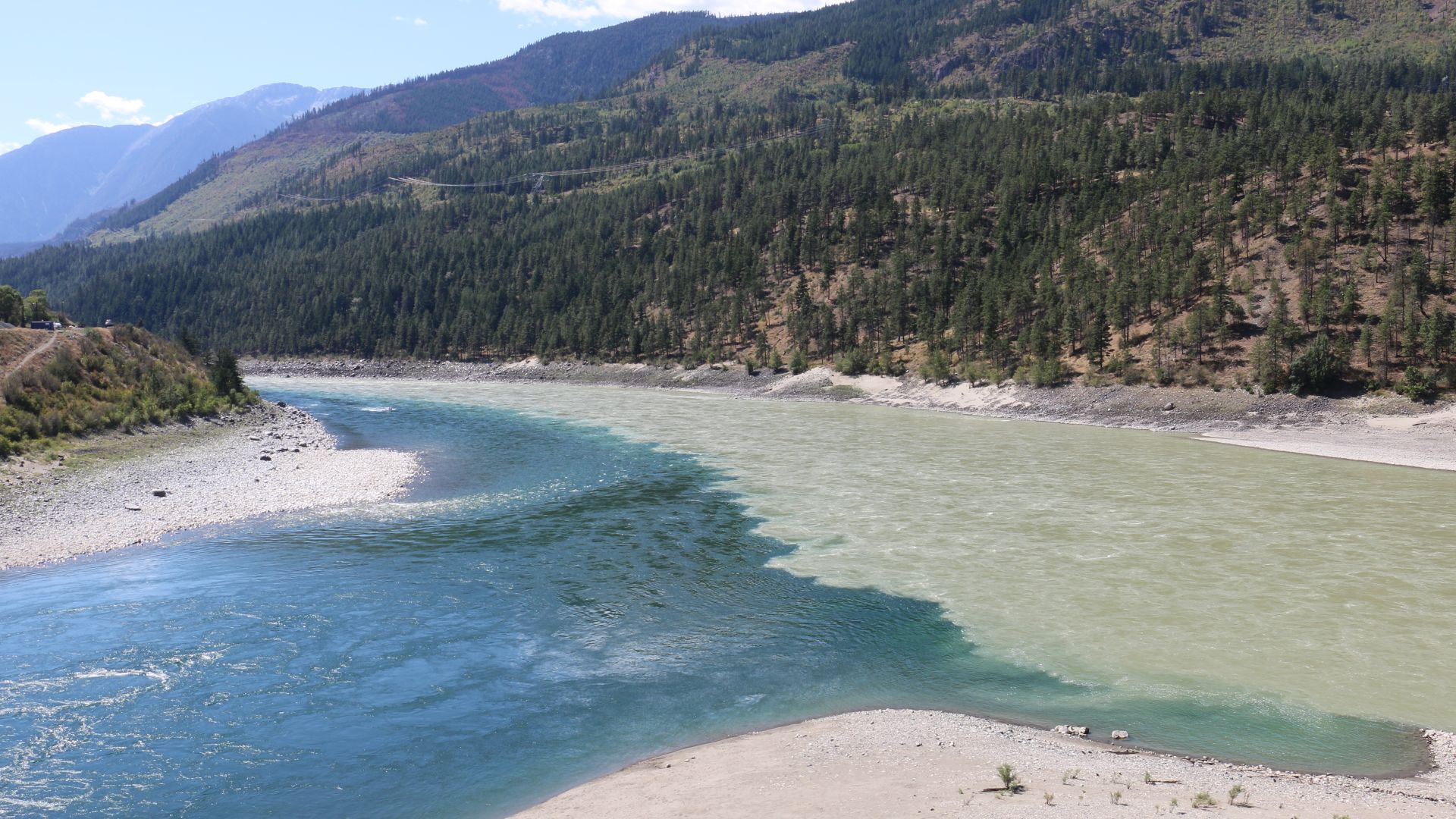 File:Fraser joins Thompson River at Lytton.JPG